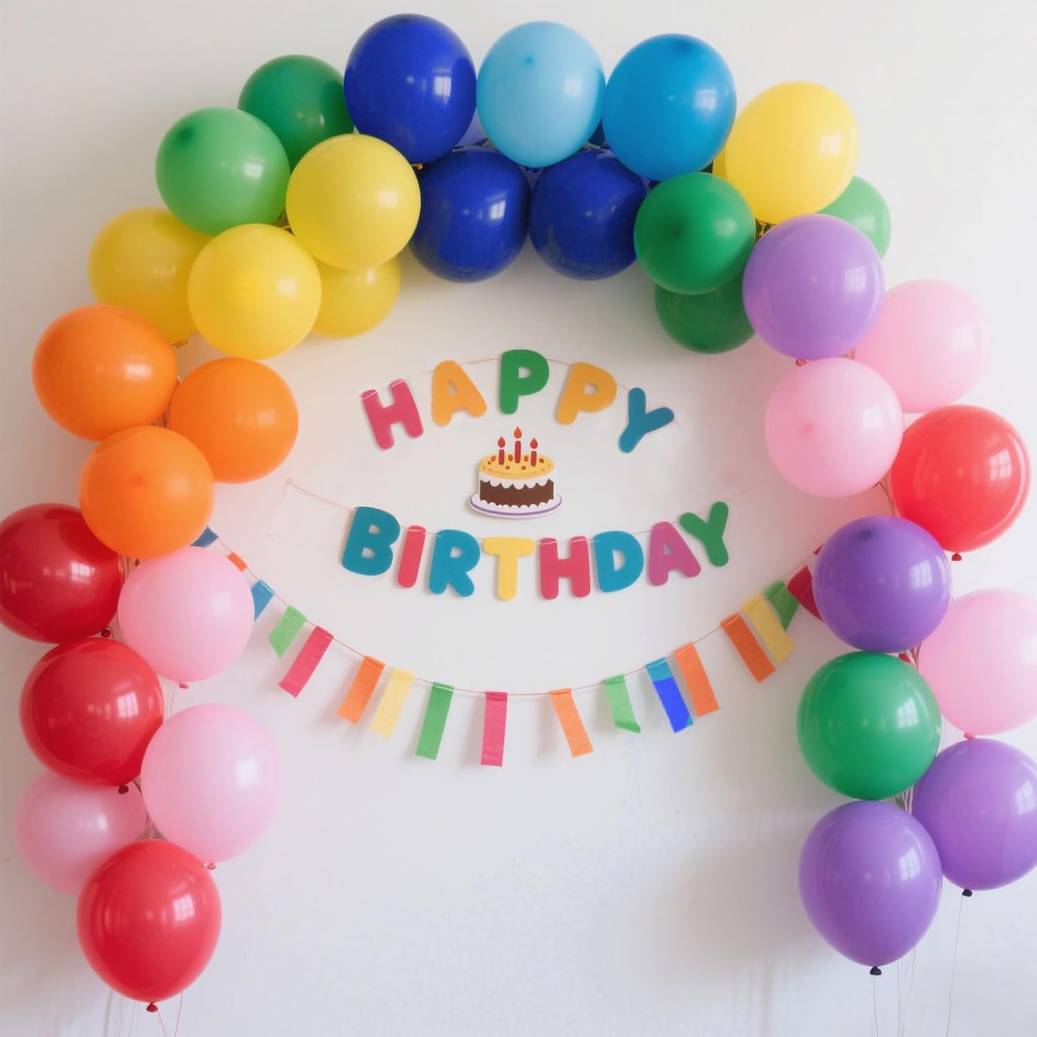 100 Colorful 12" Rainbow Latex Balloons for Party, Birthday, Wedding Decor - Image 5