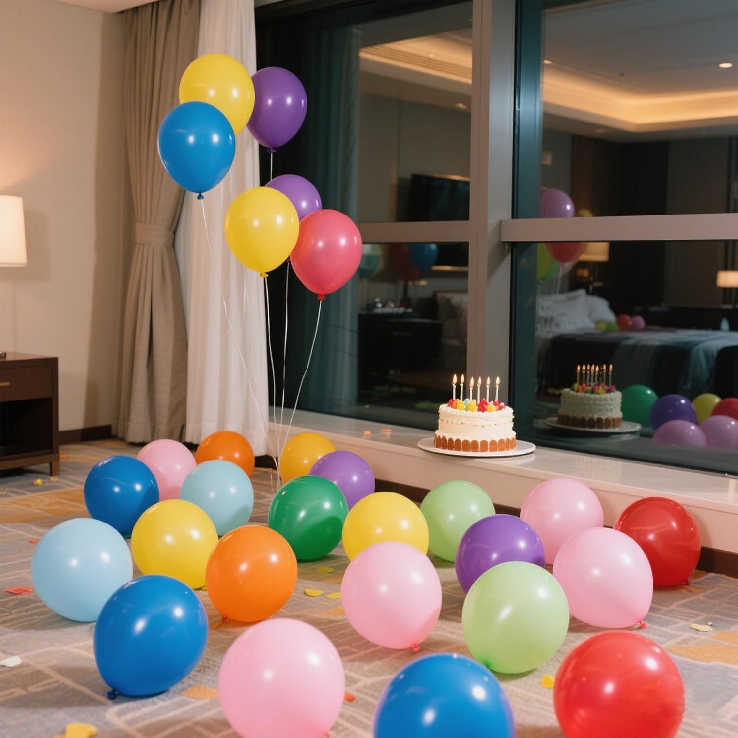 100 Colorful 12" Rainbow Latex Balloons for Party, Birthday, Wedding Decor - Image 6
