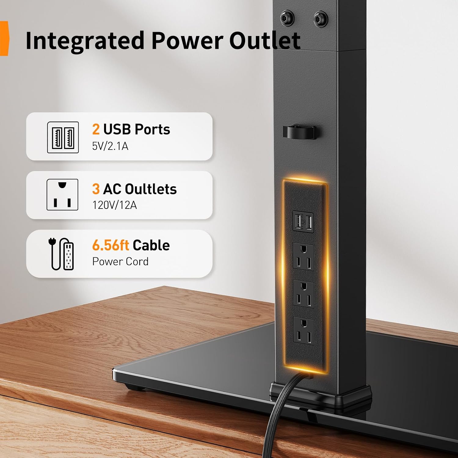 Perlegear Swivel TV Stand Review: Power, Tilt, Height for 32-72" TVs - Image 3