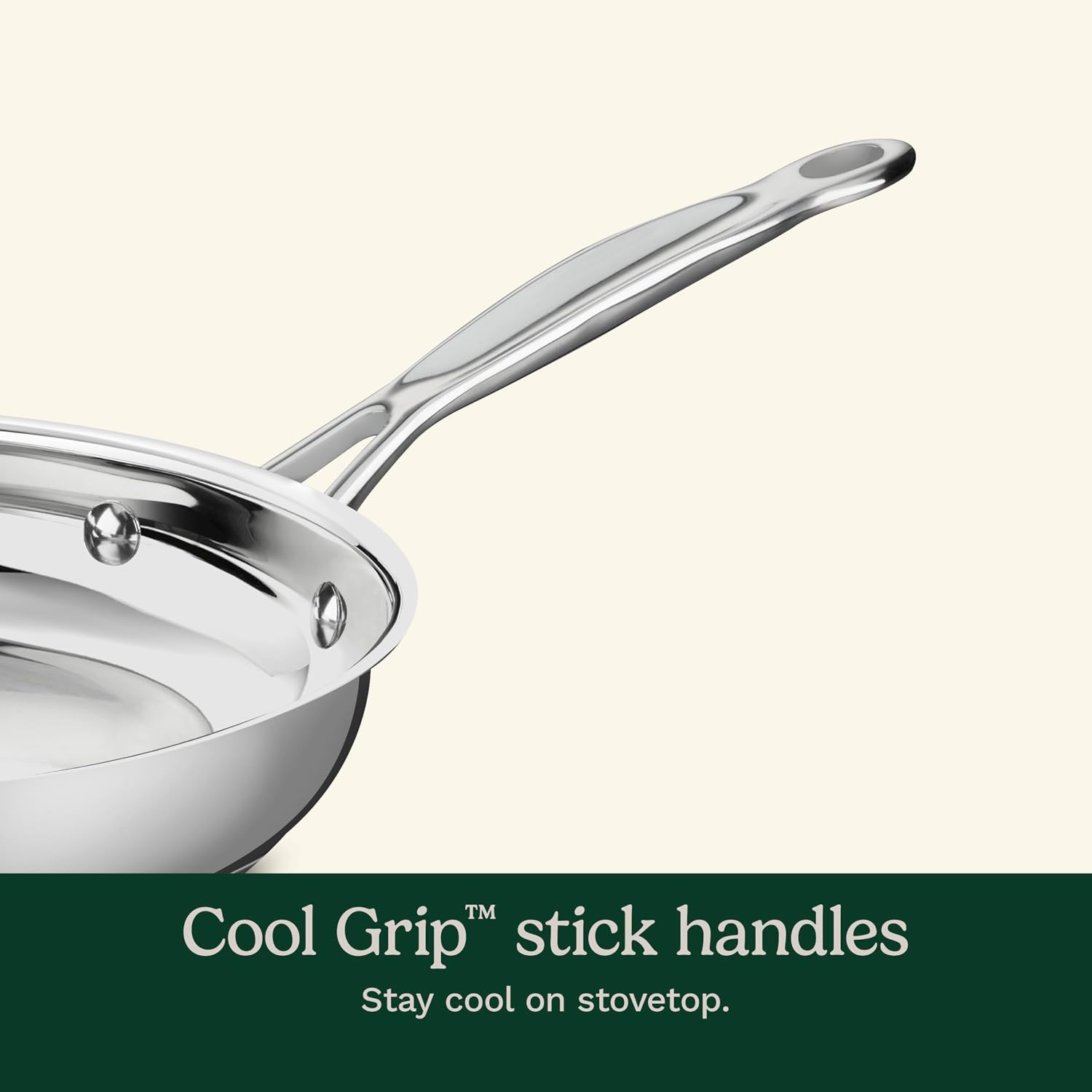 Cuisinart 7pc SS Cookware: Induction, Even Heat, Cool Grip, Oven/Dishwasher Safe - Image 5