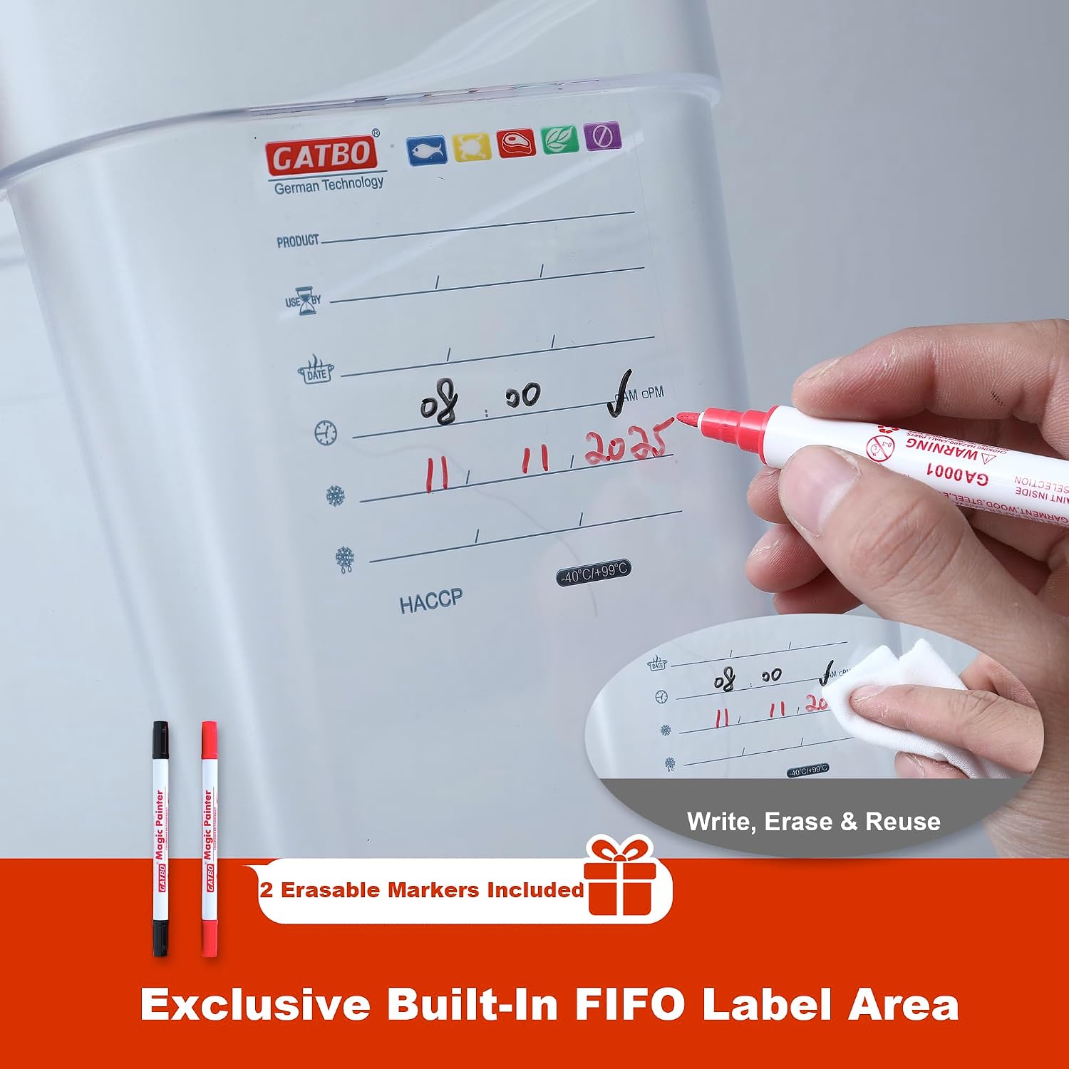 10-Pack Food Storage Containers Review: Lids, Labels, Mixed Sizes, Commercial Grade - Image 5