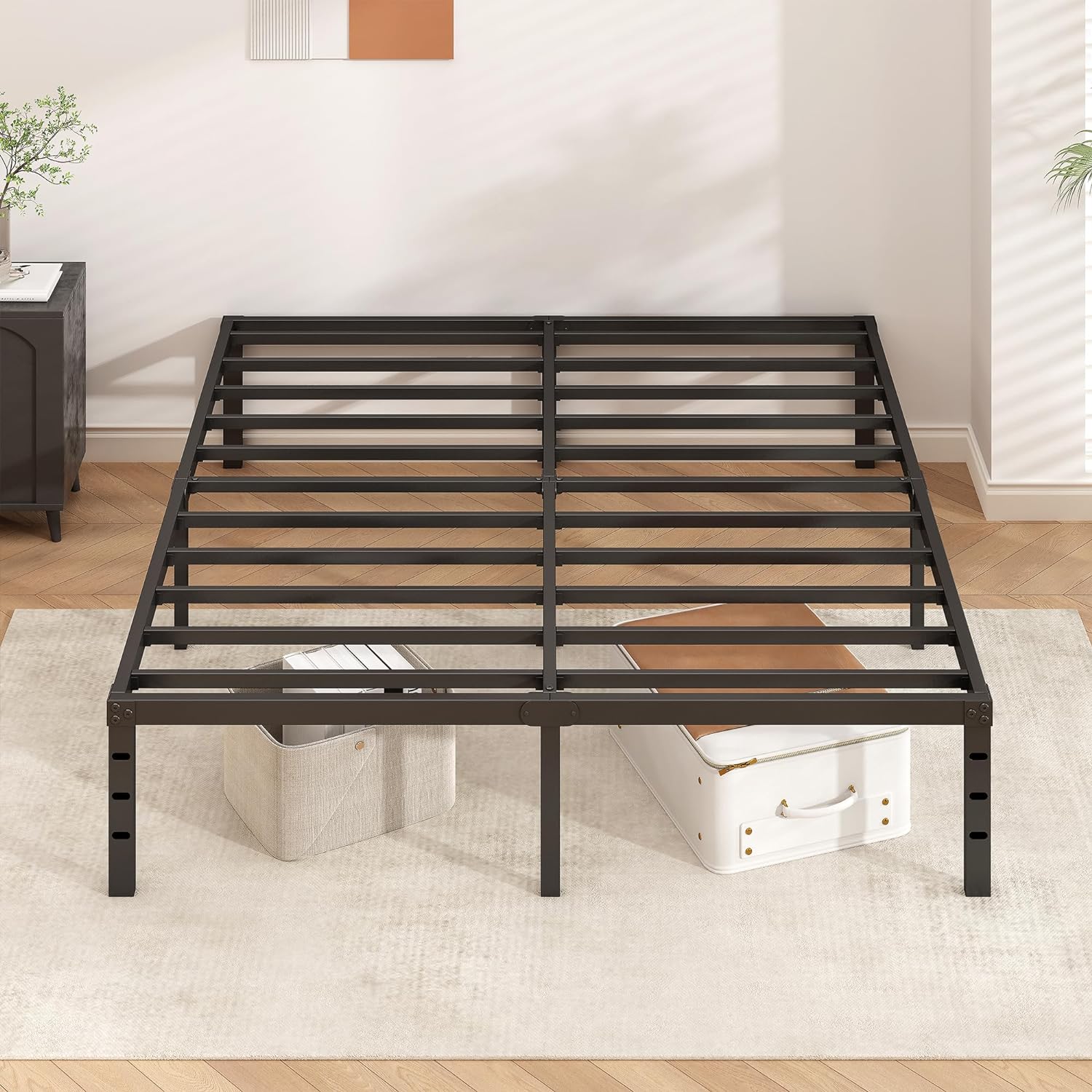 Black Queen Platform Bed Review: 18" Tall, No Box Spring, Sturdy, Easy Assembly. - Image 5
