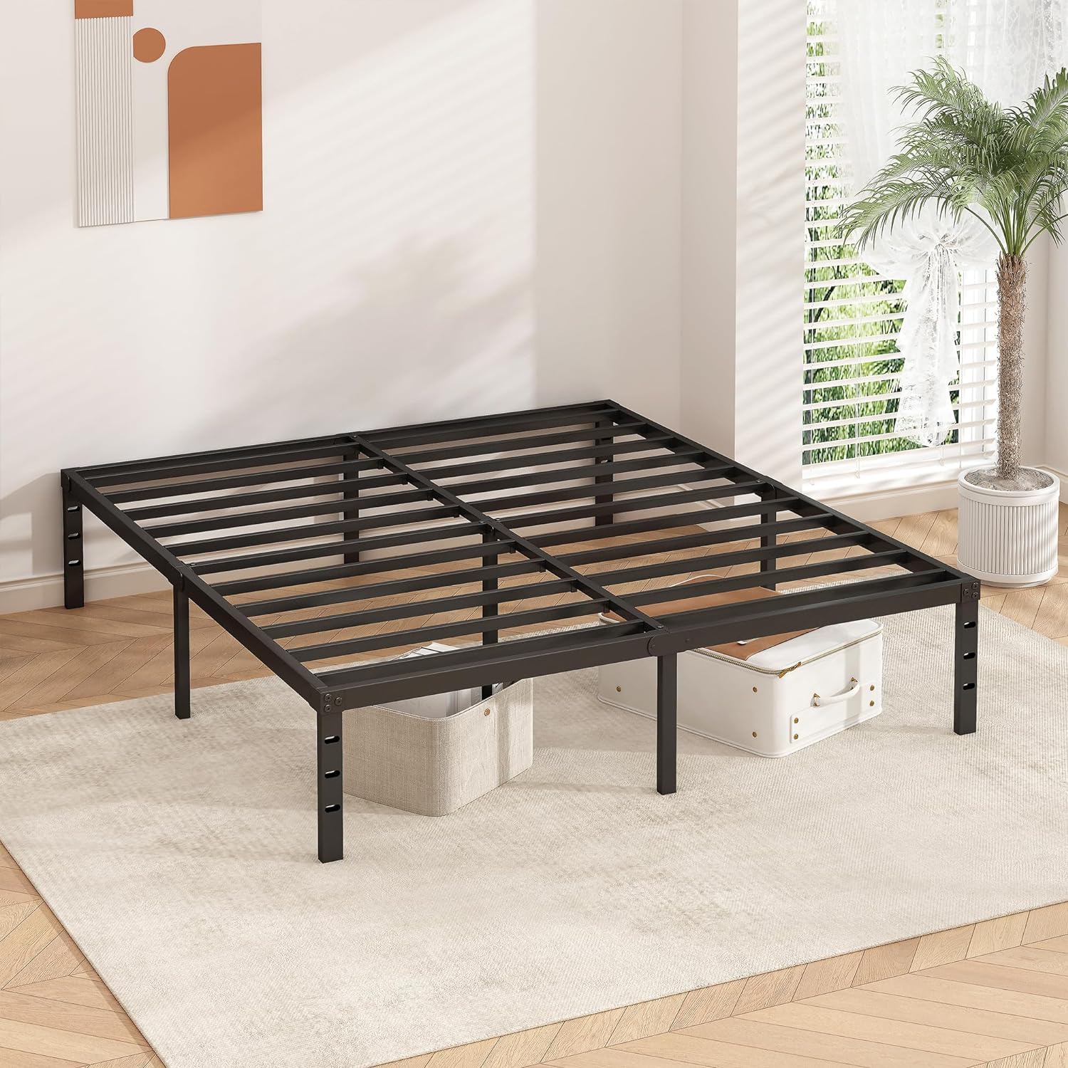 Black Queen Platform Bed Review: 18" Tall, No Box Spring, Sturdy, Easy Assembly. - Image 6