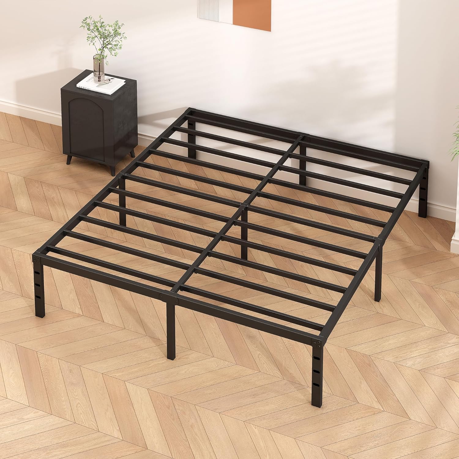 Black Queen Platform Bed Review: 18" Tall, No Box Spring, Sturdy, Easy Assembly. - Image 7