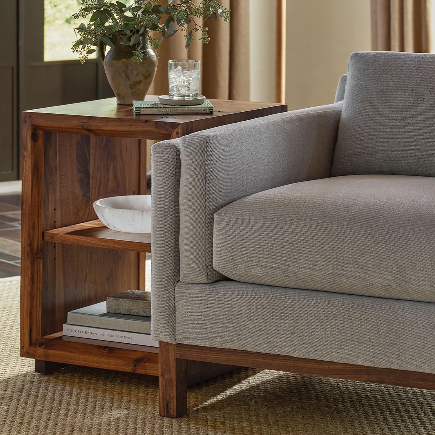 Saranac Walnut Side/End Table Review - USA Made, Sustainable, Adj Shelf, Sled Base. - Image 6