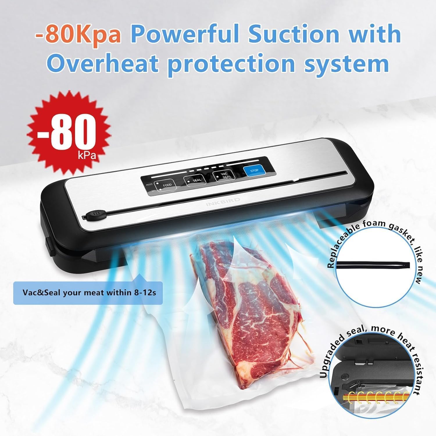 INKBIRD WiFi Sous Vide Cooker & Sealer Bundle Review - 1000W, 14 Recipes - Image 8