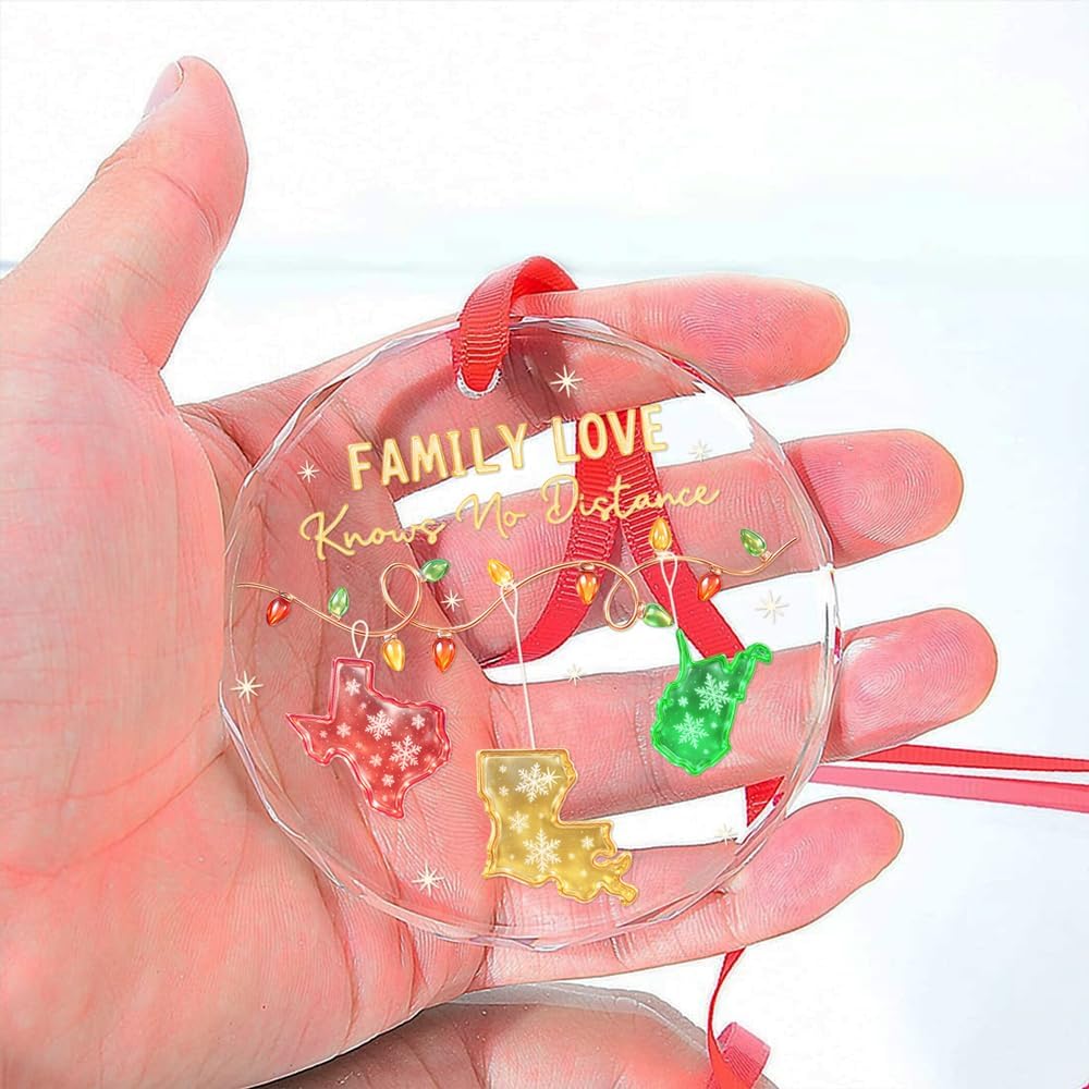 Custom Family Keepsake Ornament: Personalized Glass Christmas Gift for Loved Ones. - Image 3