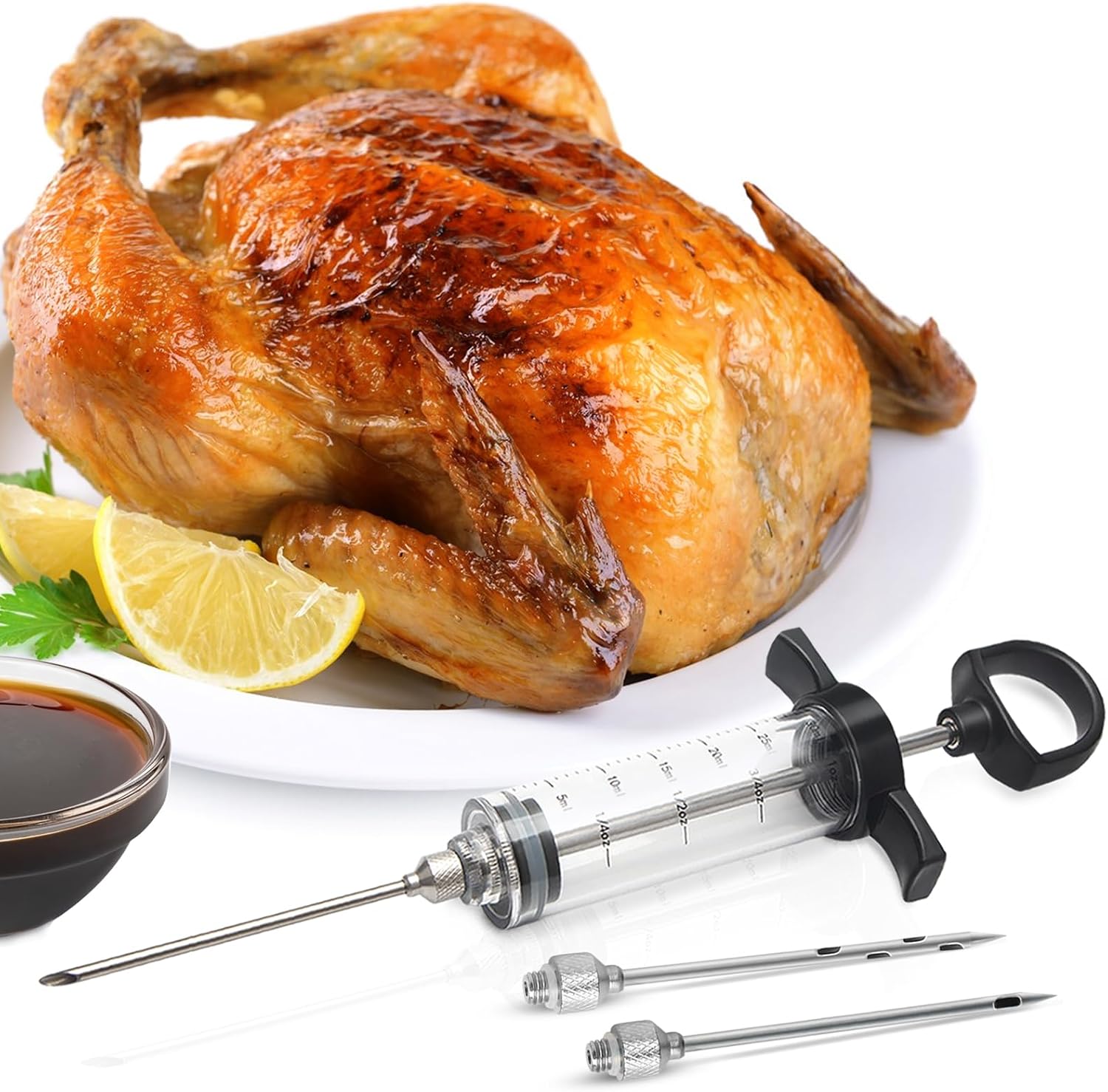 Tri-Sworker 1oz Meat Injector Kit Review: 3 Syringe Needles for Smoker - Image 5