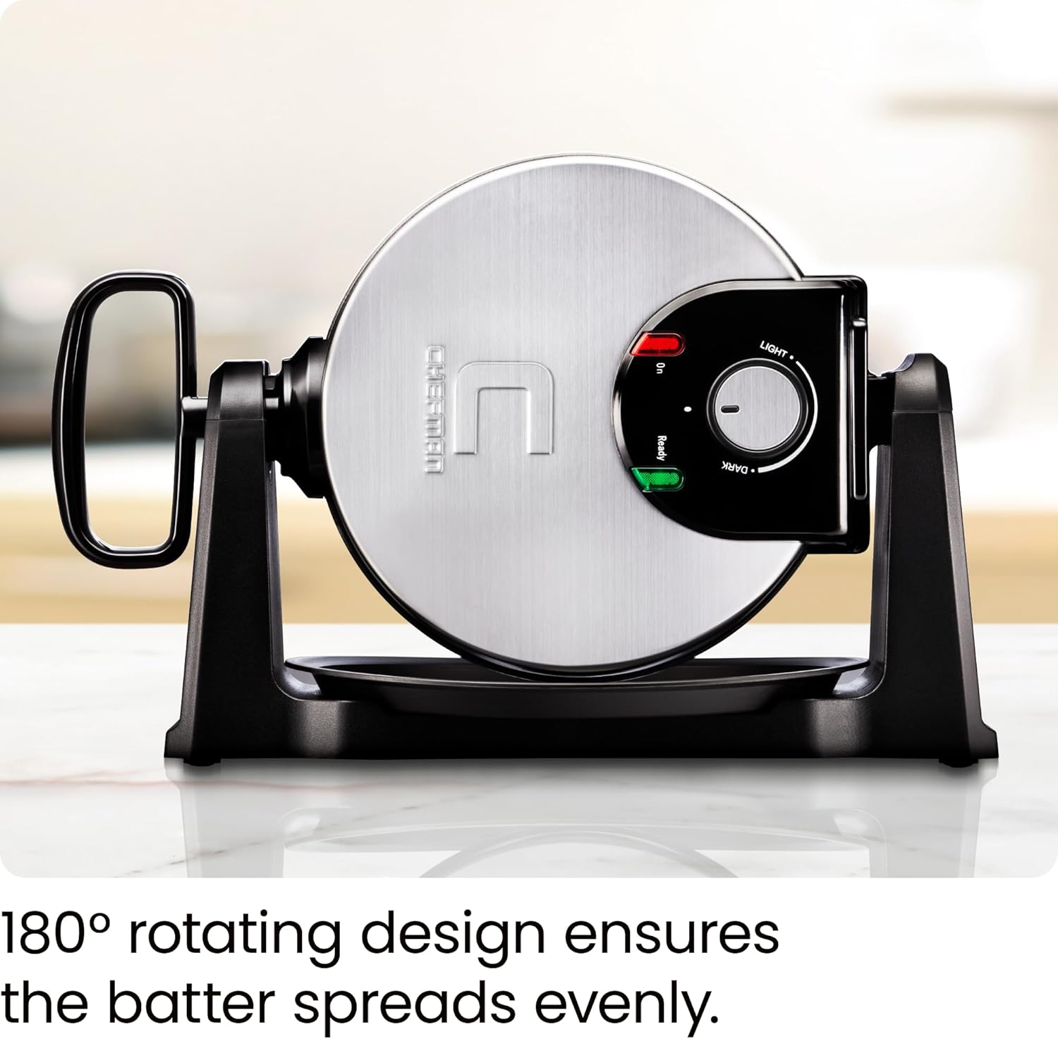 Chefman 180° Flip Belgian Waffle Maker Review: Non-Stick, Timer - Image 3