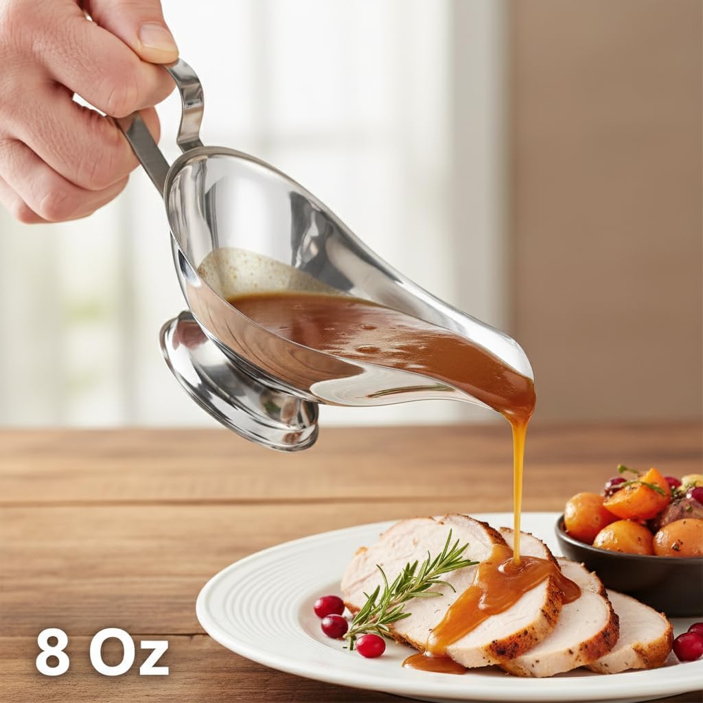 Review: Elegant Stainless Steel Sauce Server. - Image 2