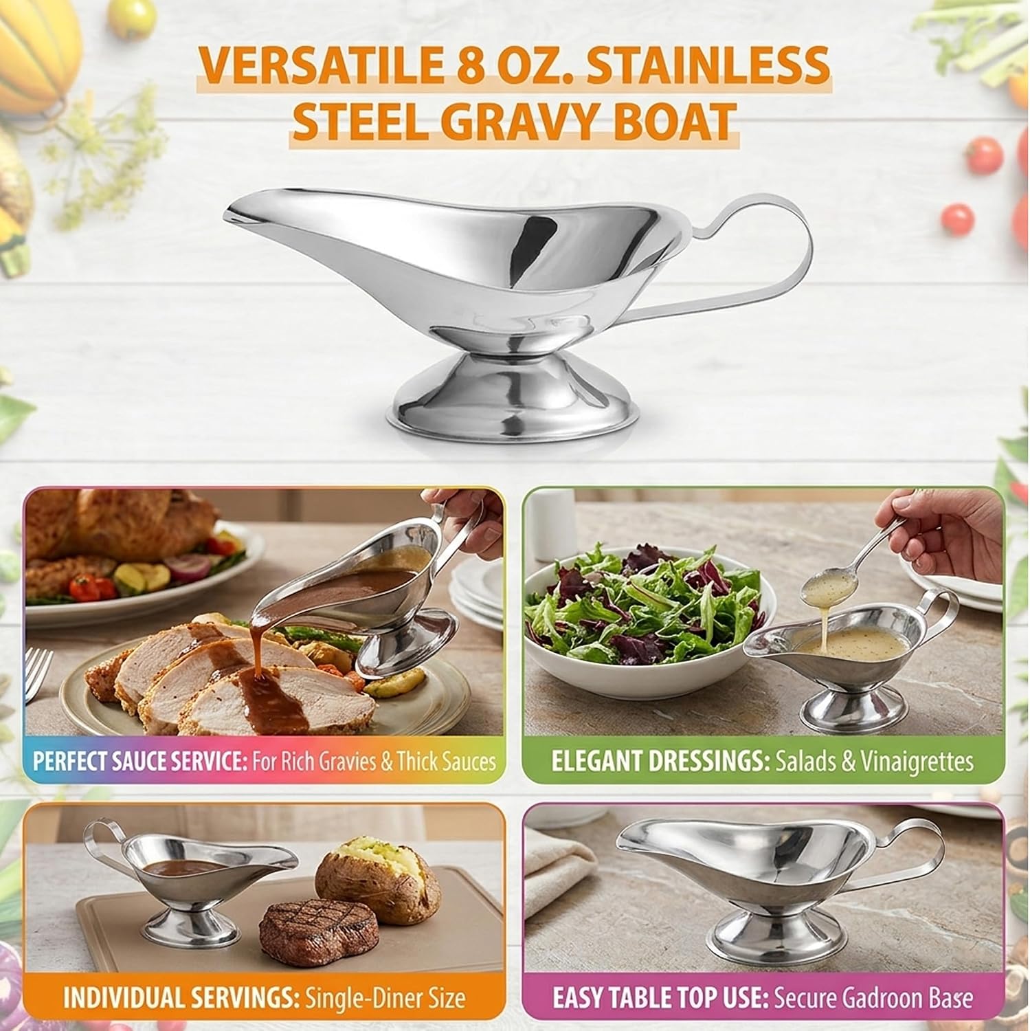 Review: Elegant Stainless Steel Sauce Server. - Image 5