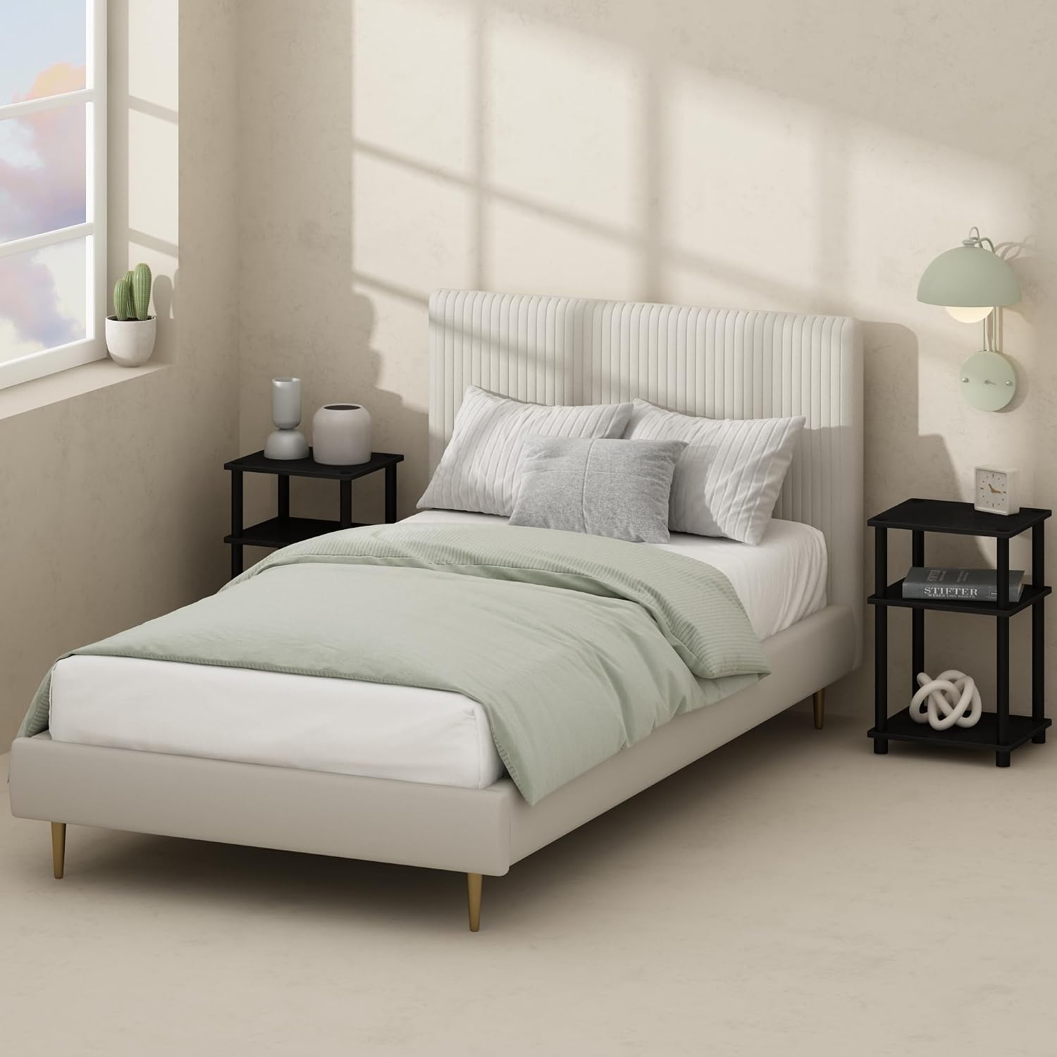 Furinno 3-Tier Turn-N-Tube Nightstand Review: Americano/Black - Image 3