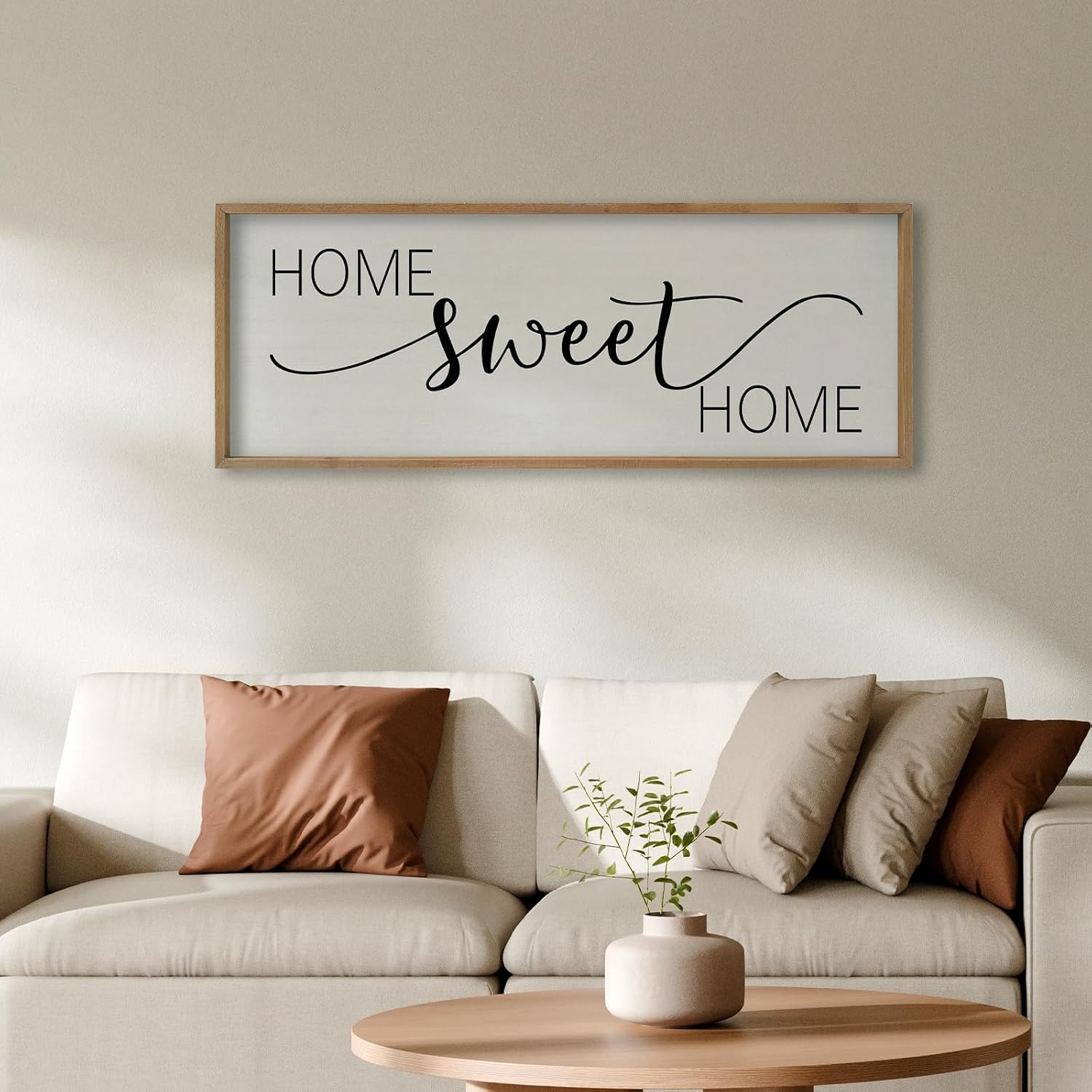 Large Wood 'Home Sweet Home' Sign - Modern Farmhouse Rustic Wall Decor - Image 4
