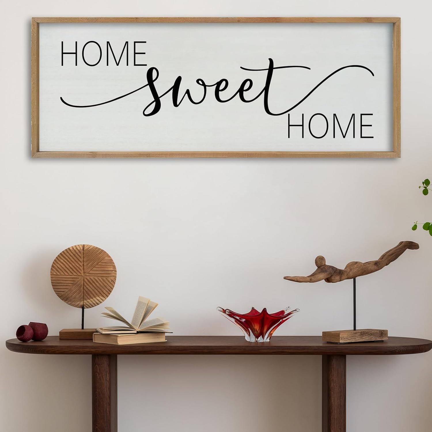 Large Wood 'Home Sweet Home' Sign - Modern Farmhouse Rustic Wall Decor - Image 5