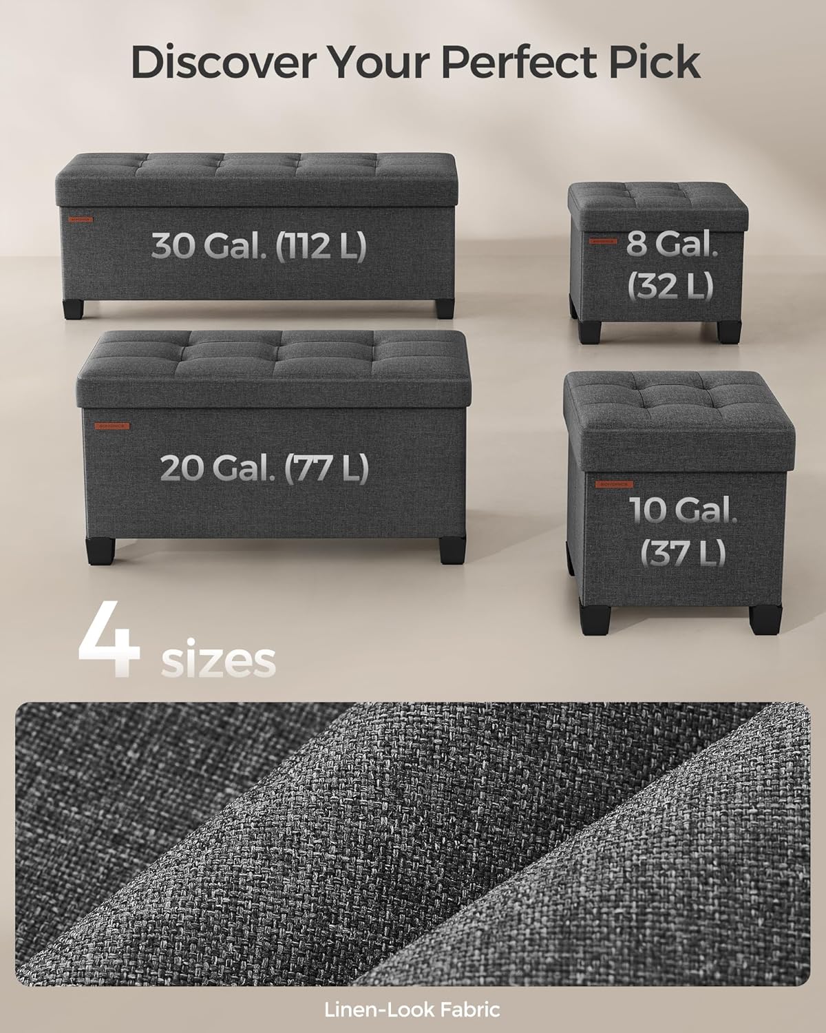 SONGMICS Storage Ottoman Review: Sturdy Footrest & Space Saver - Image 6