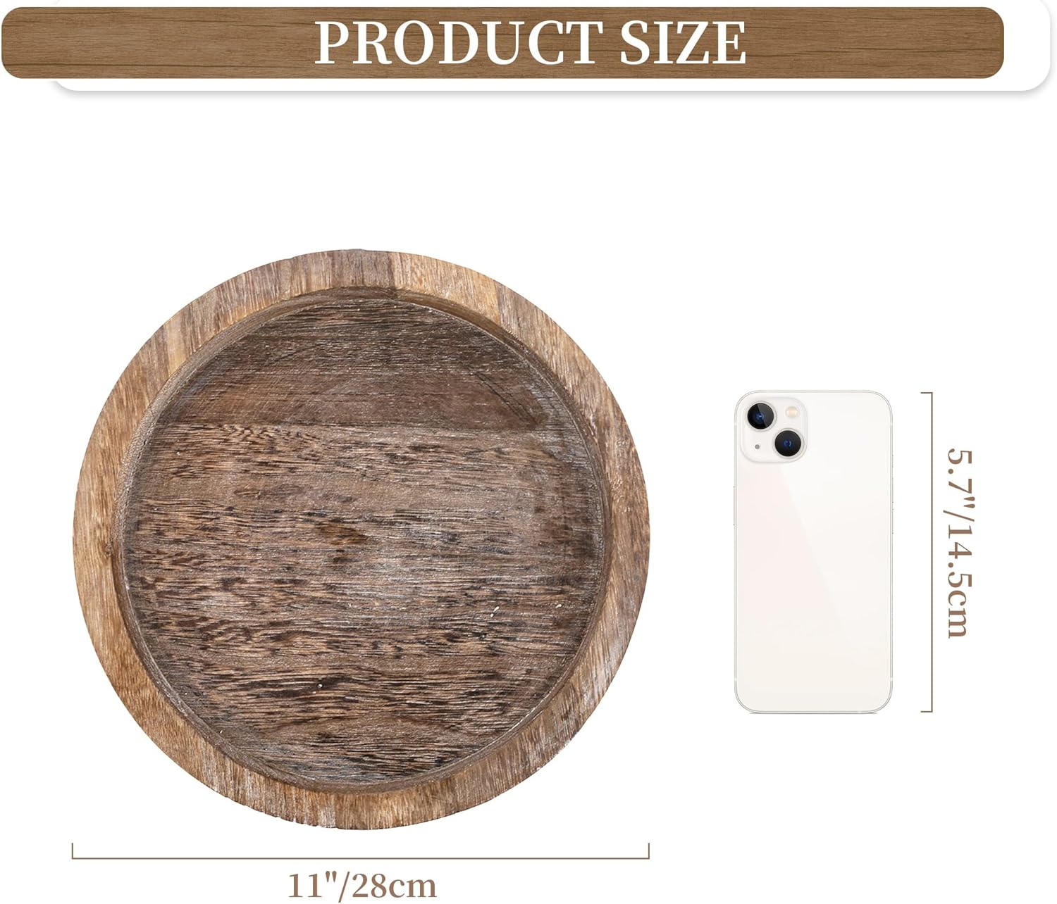 Rustic Wood Candle Trays for Farmhouse Fall Decor - Image 4