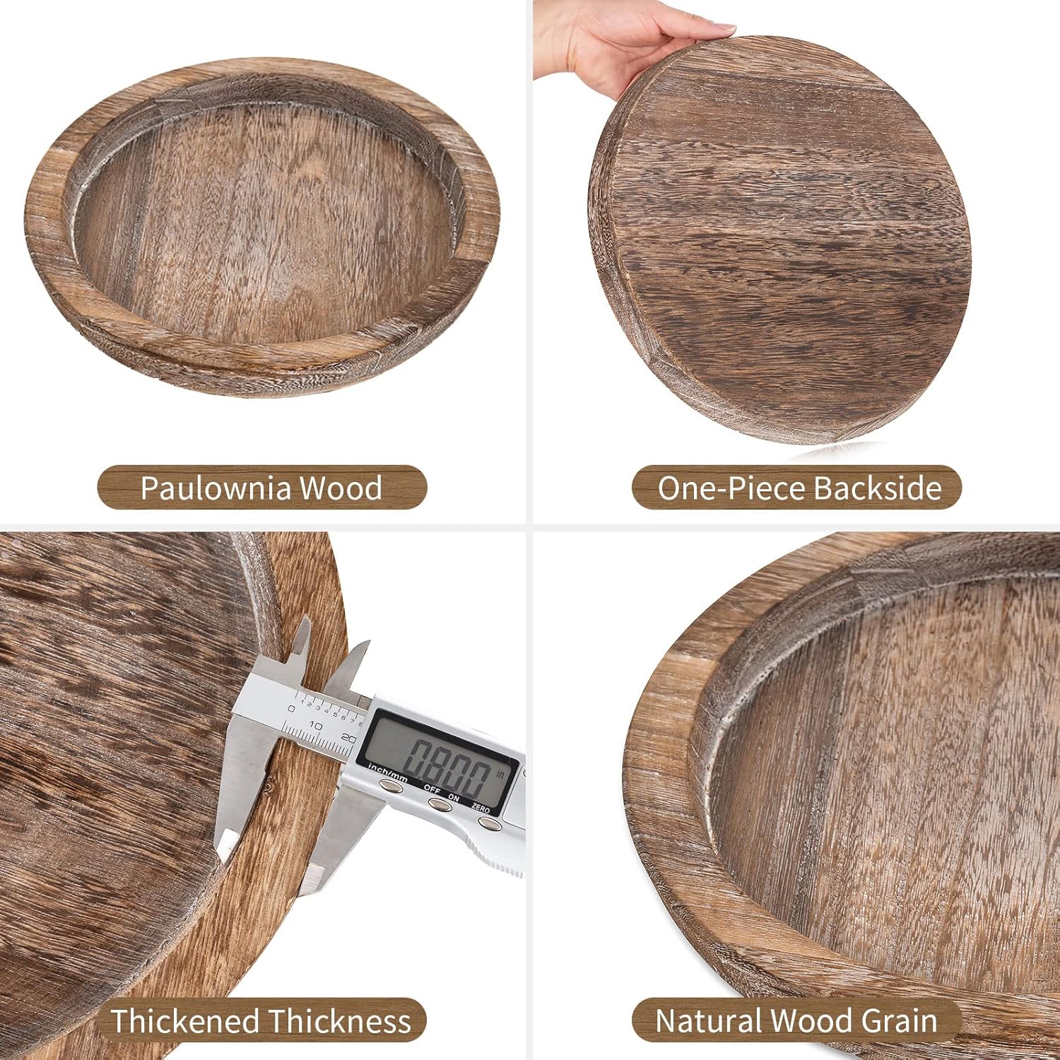 Rustic Wood Candle Trays for Farmhouse Fall Decor - Image 5