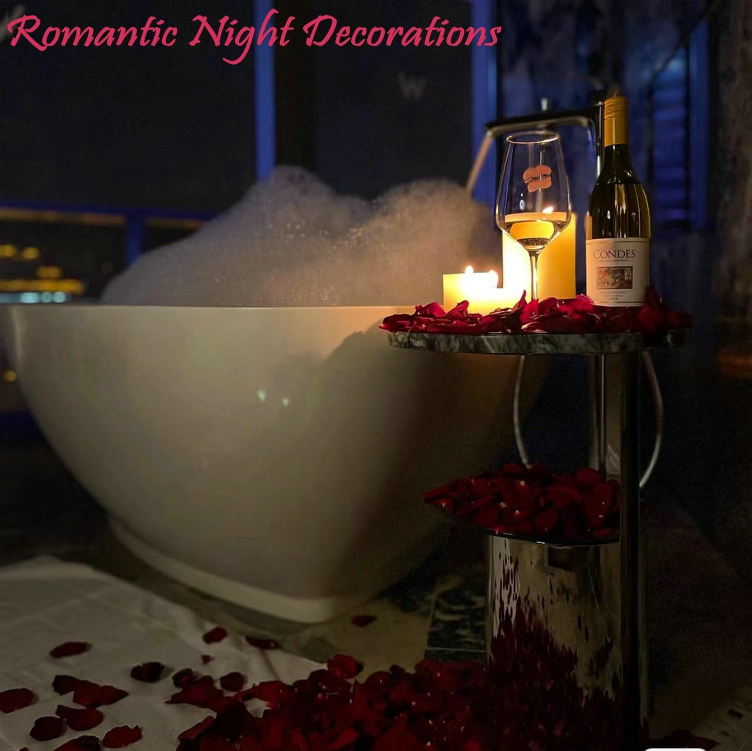 2200PCS Dark-Red Silk Rose Petals for Romantic Wedding & Anniversary Decor - Image 4