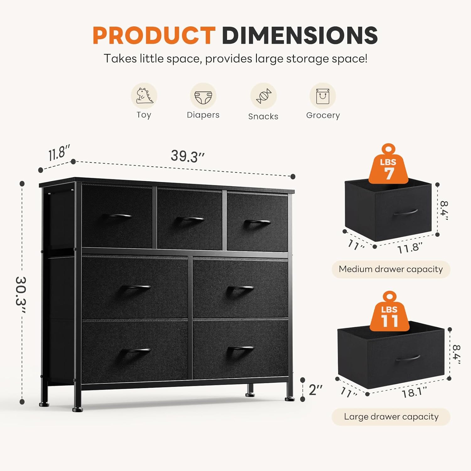 Sweetcrispy 7-Drawer Fabric Dresser Review: Anti-Tip Bedroom & Closet Organizer - Image 3