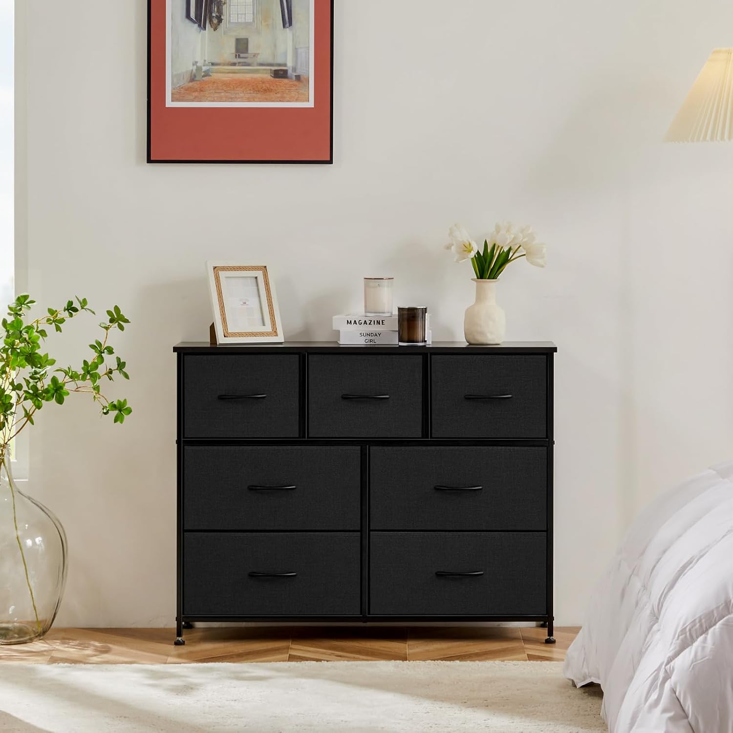 Sweetcrispy 7-Drawer Fabric Dresser Review: Anti-Tip Bedroom & Closet Organizer - Image 5