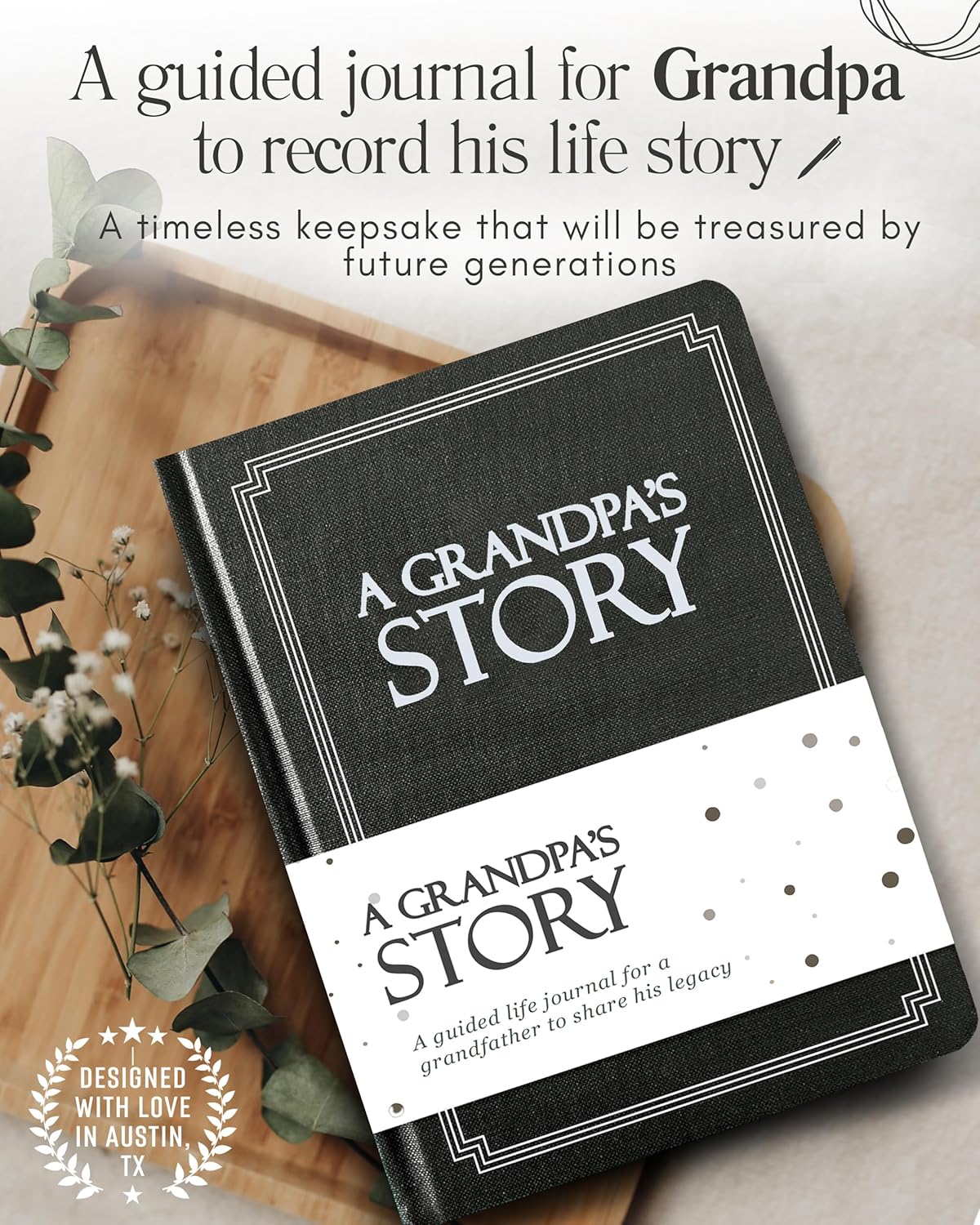 Grandpa's Life Story Journal: A Prompted Memory Keepsake. - Image 3
