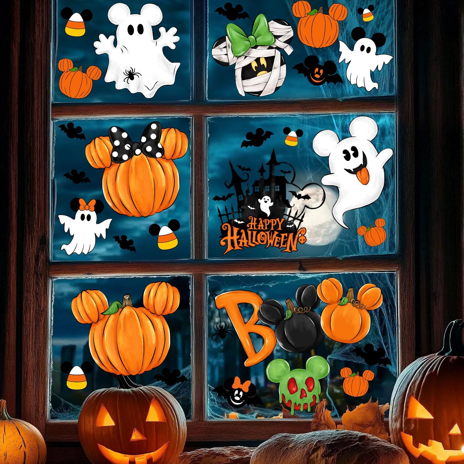 Halloween Window Clings Review: Ghost, Pumpkin & Bat Decals - Image 2