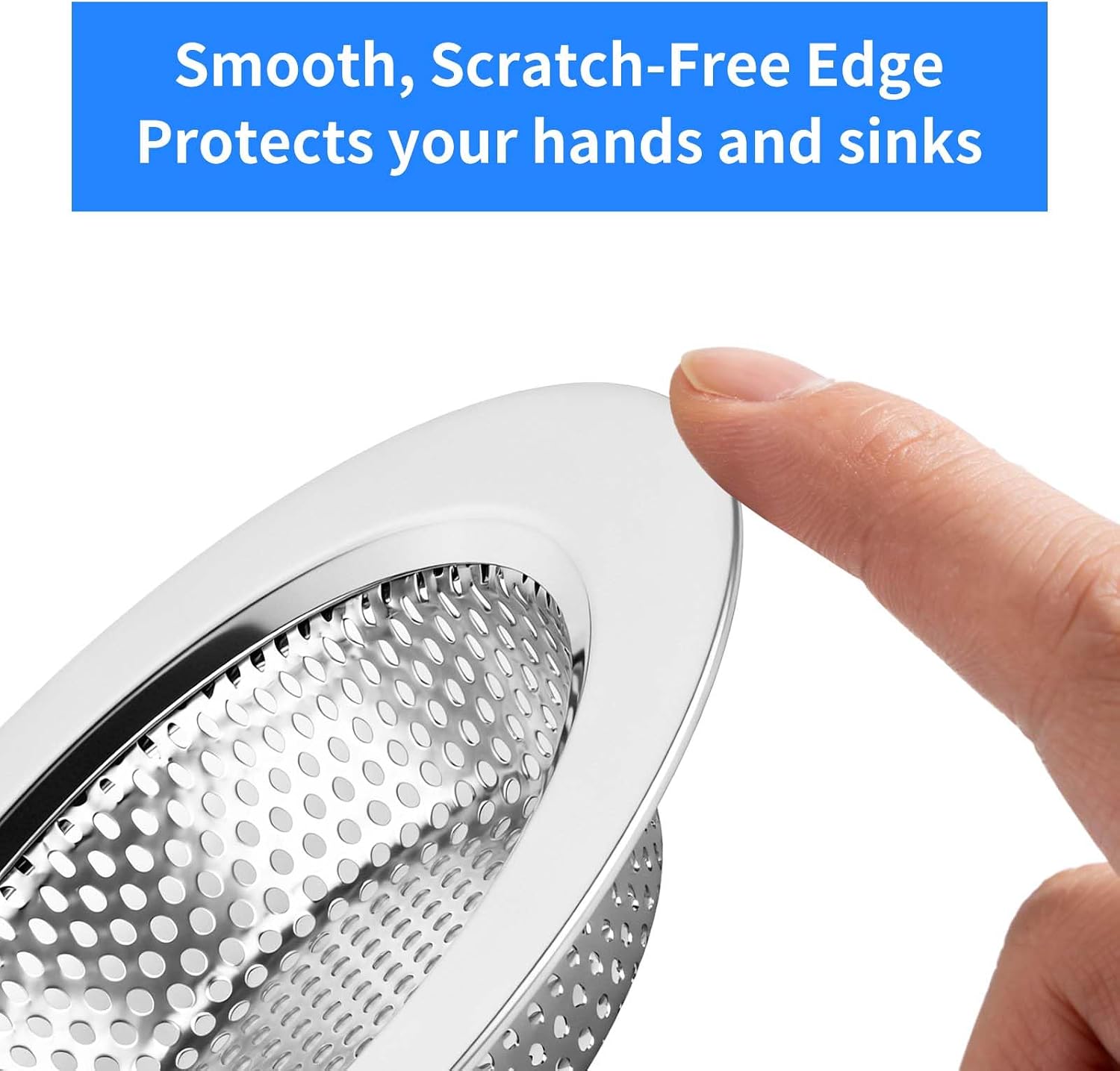 Stainless Steel Fine Mesh Sink Strainer: Anti-Clog Food Catcher - Image 3