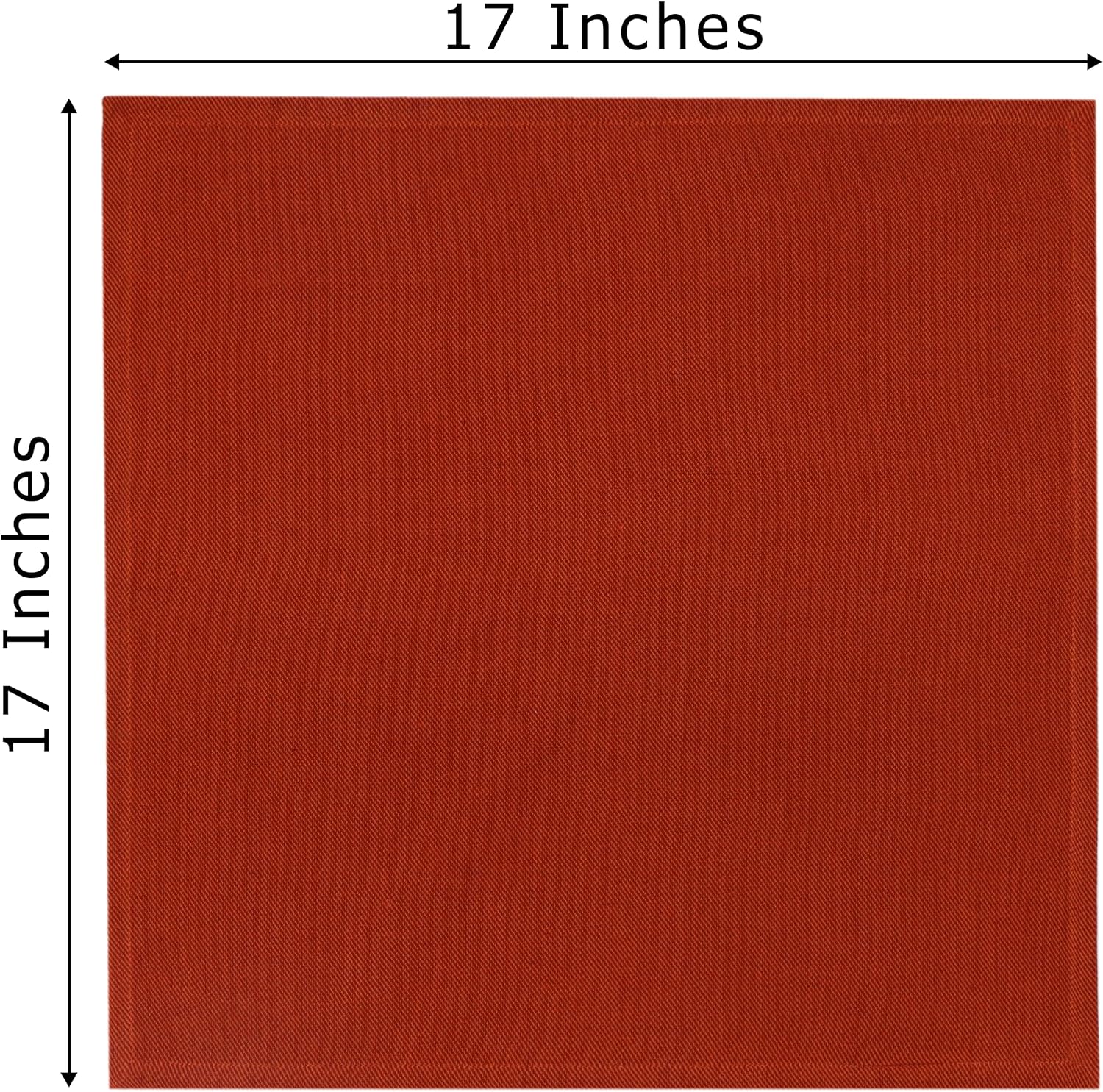 COTTON CRAFT 12 Soft Terracotta Cotton Napkins - Washable for Holiday & Dinner - Image 3