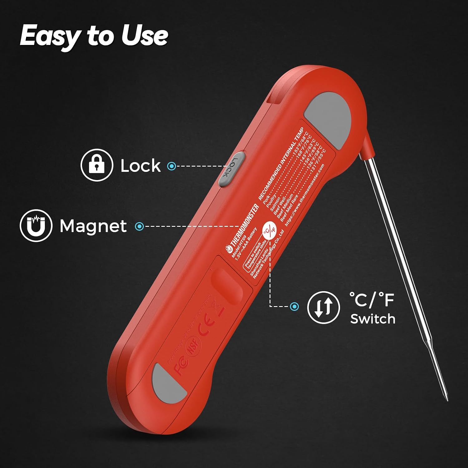 Review: NIST Precise 0.5s Digital Meat Thermometer for Cooking - Image 5