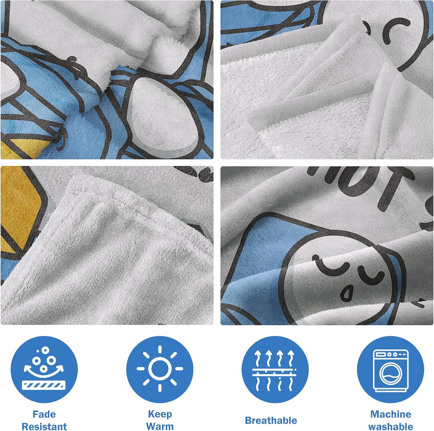 Funny "Dad is Not Sleeping" Soft Throw Blanket - Humorous Gift for Dad - Image 4