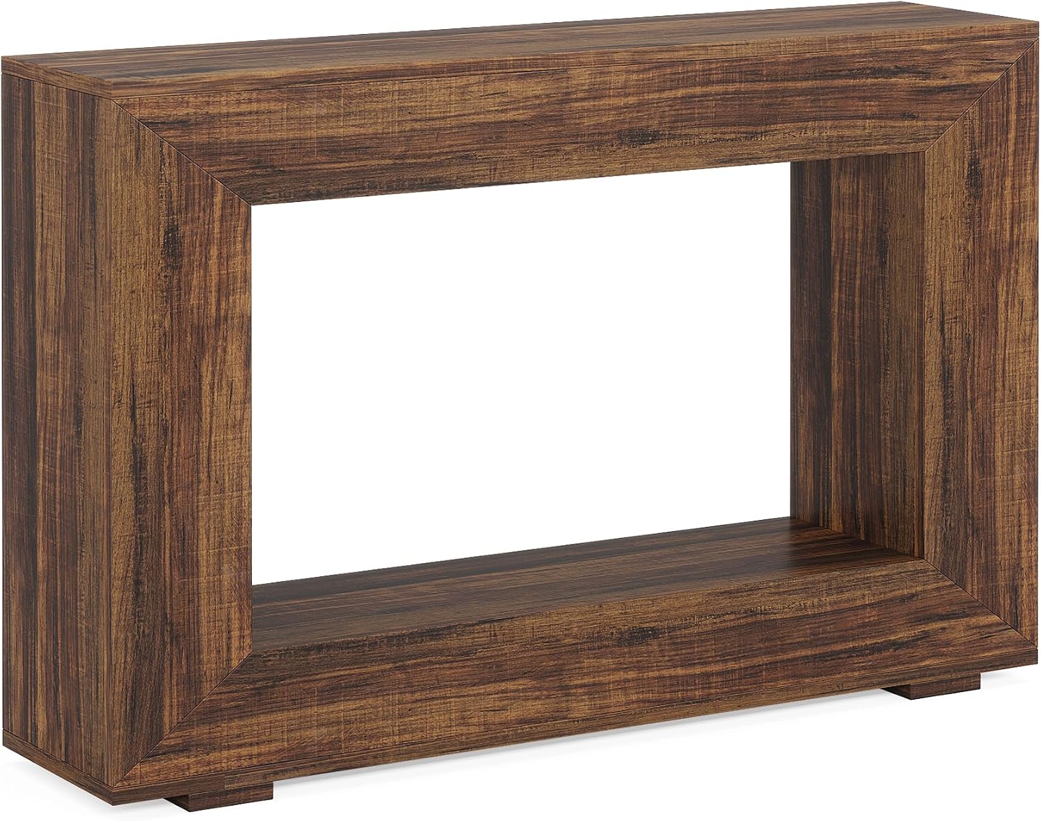 Farmhouse Industrial Console Table with Entryway Storage & Accent. - Image 7