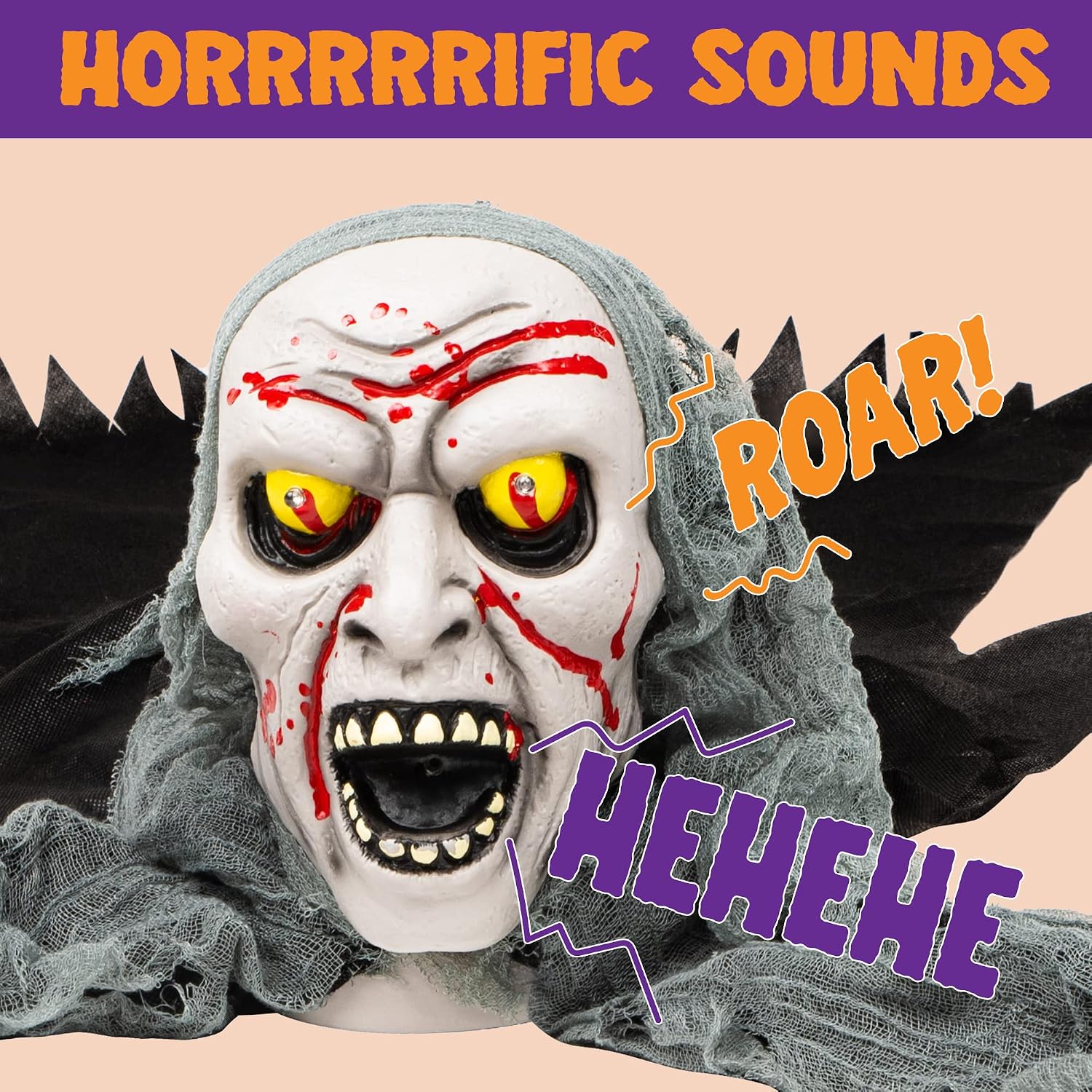 Outdoor Light-Up Zombie Groundbreaker: Sound, Blood for Halloween - Image 4
