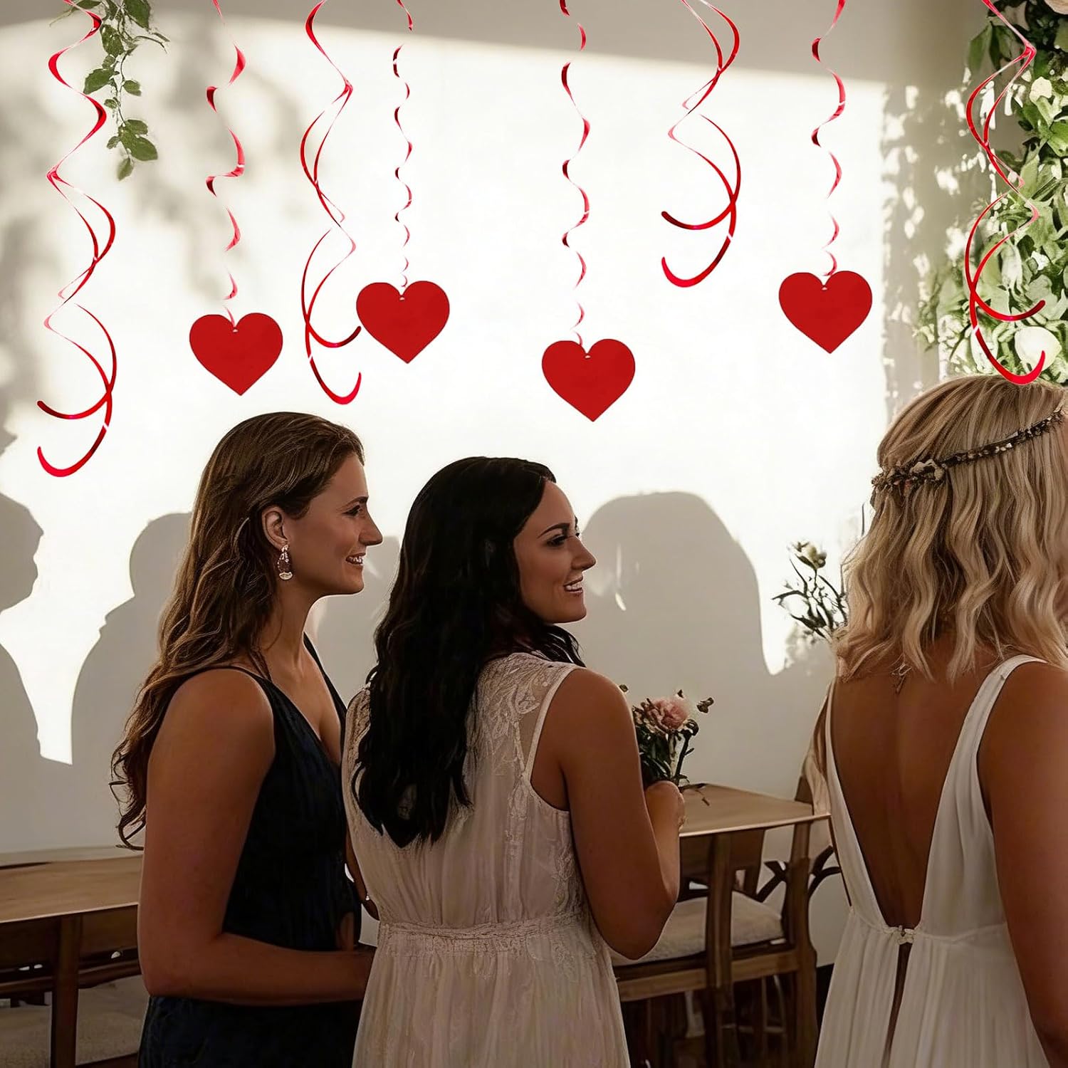 Review: 20 Red Heart Swirl Streamers for Valentine's Day & Parties - Image 4