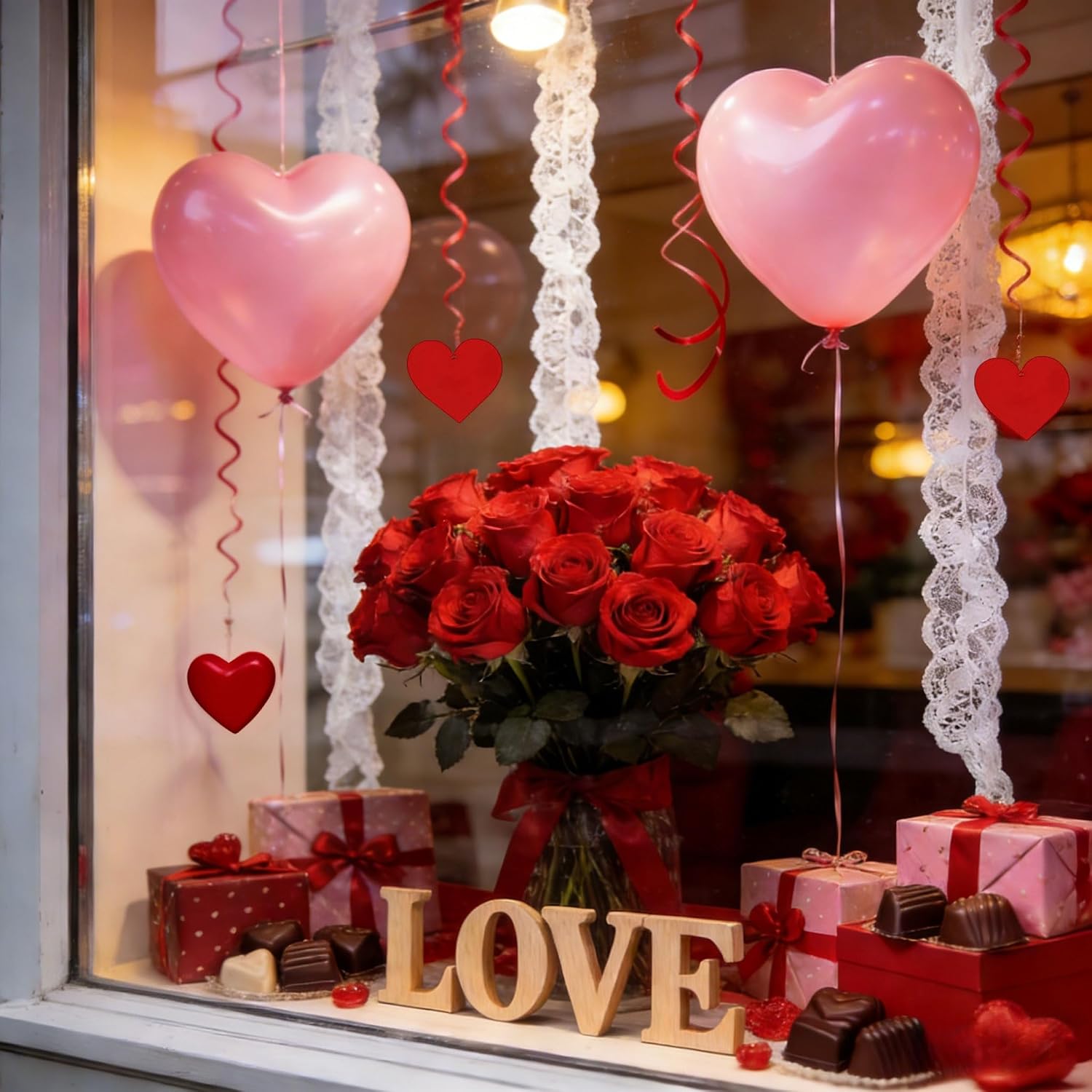 Review: 20 Red Heart Swirl Streamers for Valentine's Day & Parties - Image 5