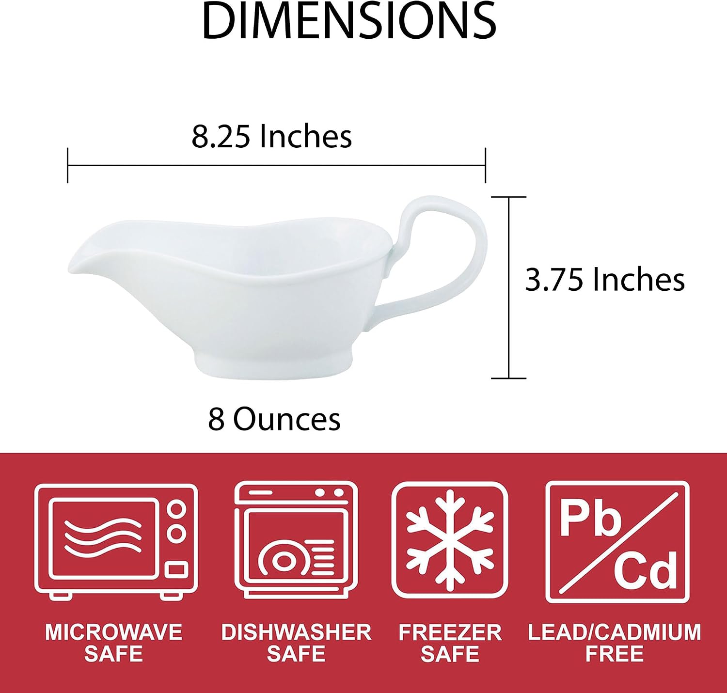HIC Kitchen Gravy Boat Review: 8oz Porcelain, Pedestal, for Holidays - Image 6