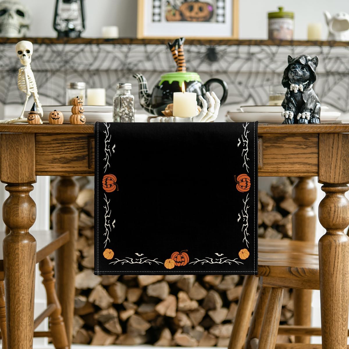 Artoid Halloween Table Runner Review: Black Jack-O'-Lantern Decor. - Image 2
