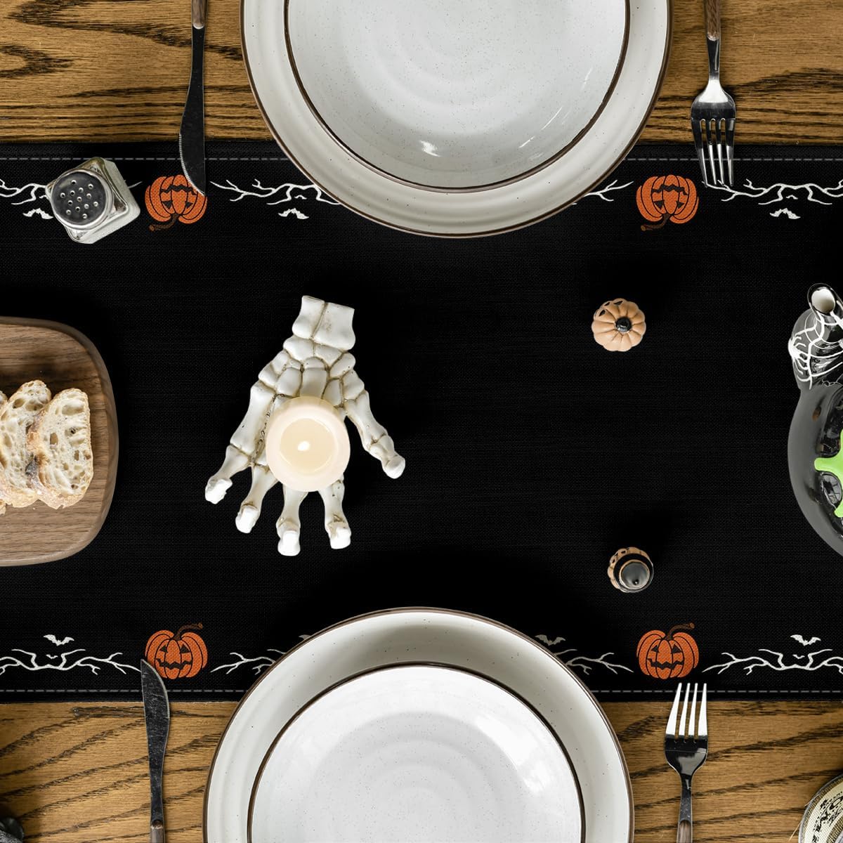 Artoid Halloween Table Runner Review: Black Jack-O'-Lantern Decor. - Image 3