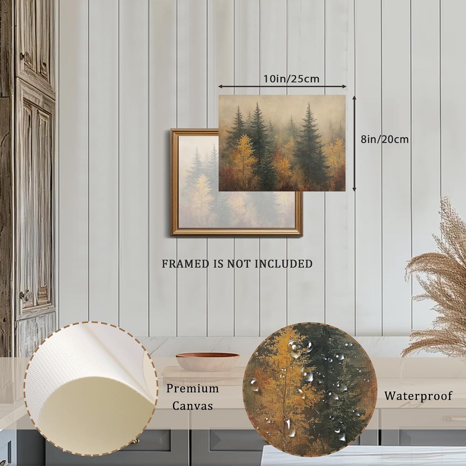 Autumn Forest Canvas Print: 8x10 Unframed Retro Fall Decor Review - Image 2