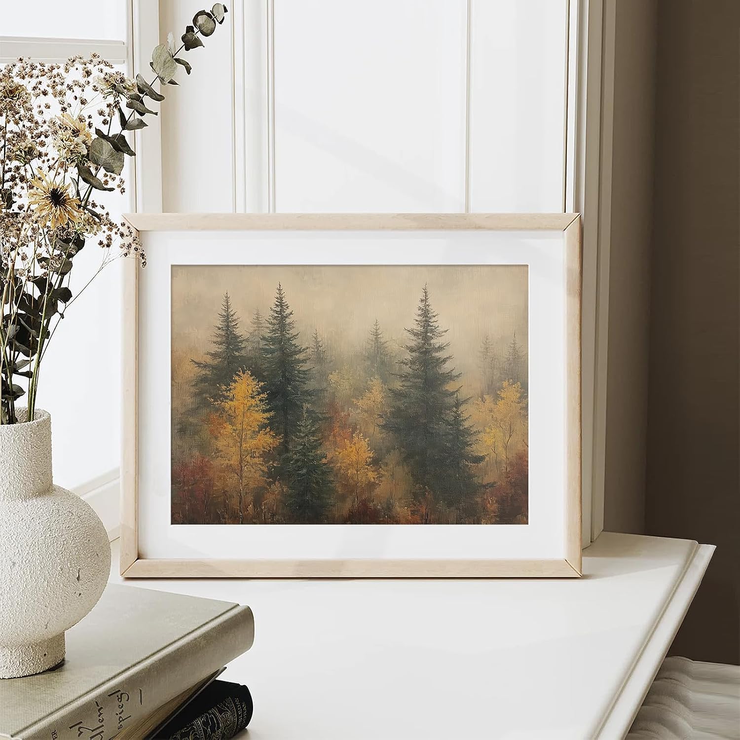Autumn Forest Canvas Print: 8x10 Unframed Retro Fall Decor Review - Image 3