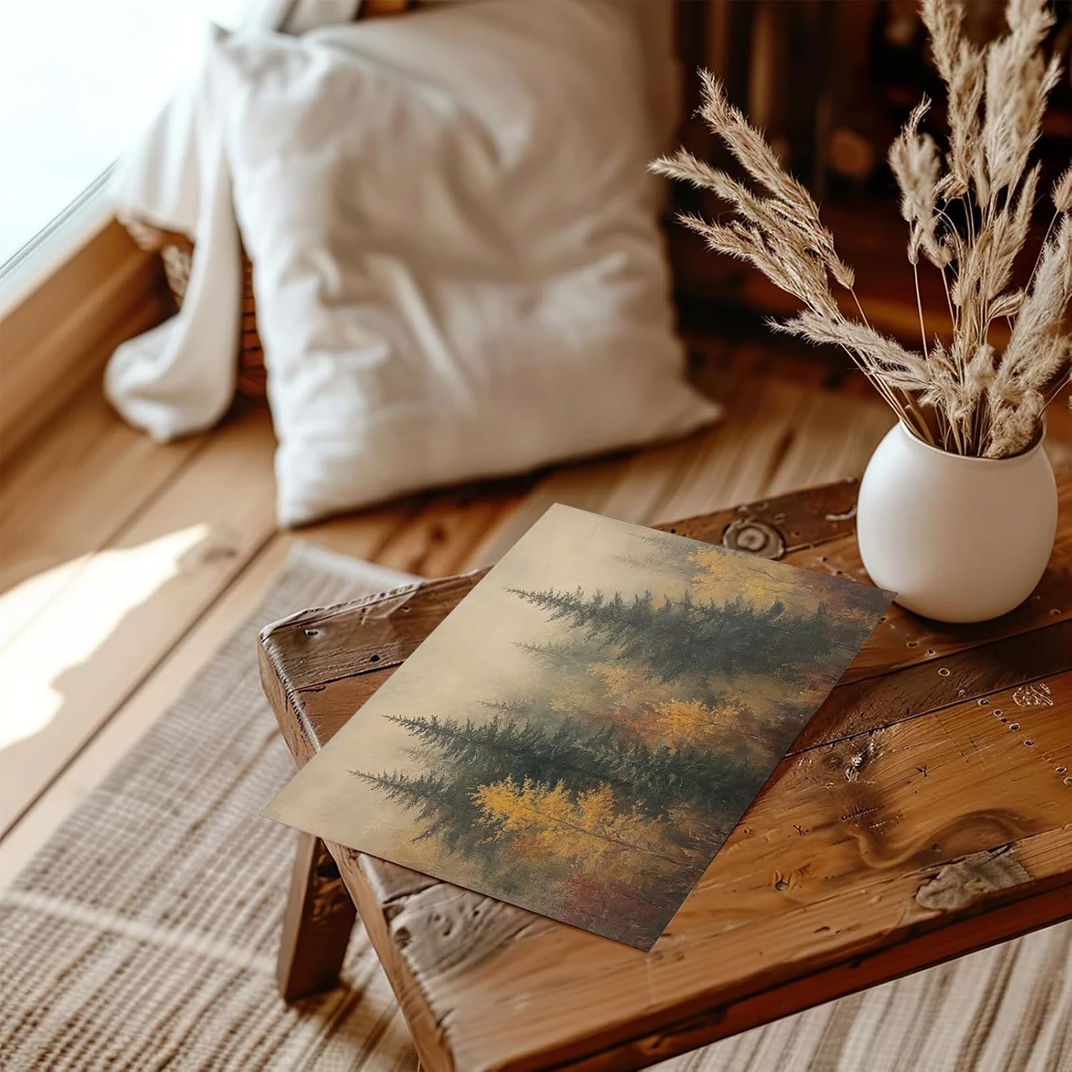 Autumn Forest Canvas Print: 8x10 Unframed Retro Fall Decor Review - Image 5