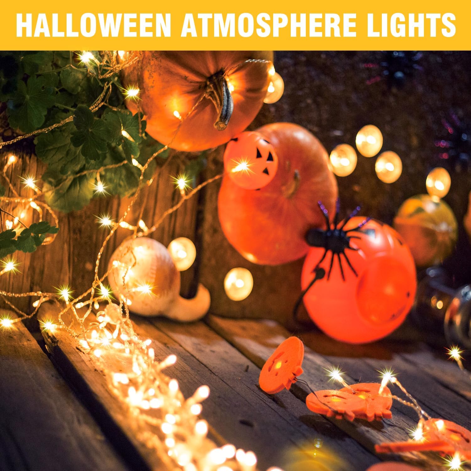 Warm White 116ft LED Fairy Lights: Connectable, Waterproof, Timer Decor - Image 7