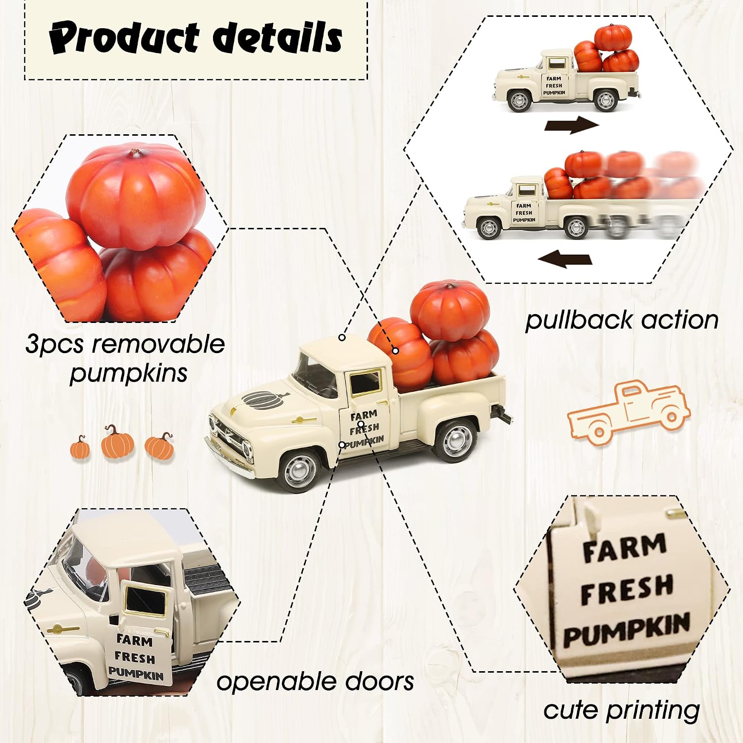 Mini Metal Farm Truck & 3 Pumpkins: Fall Farmhouse Decor Review - Image 4