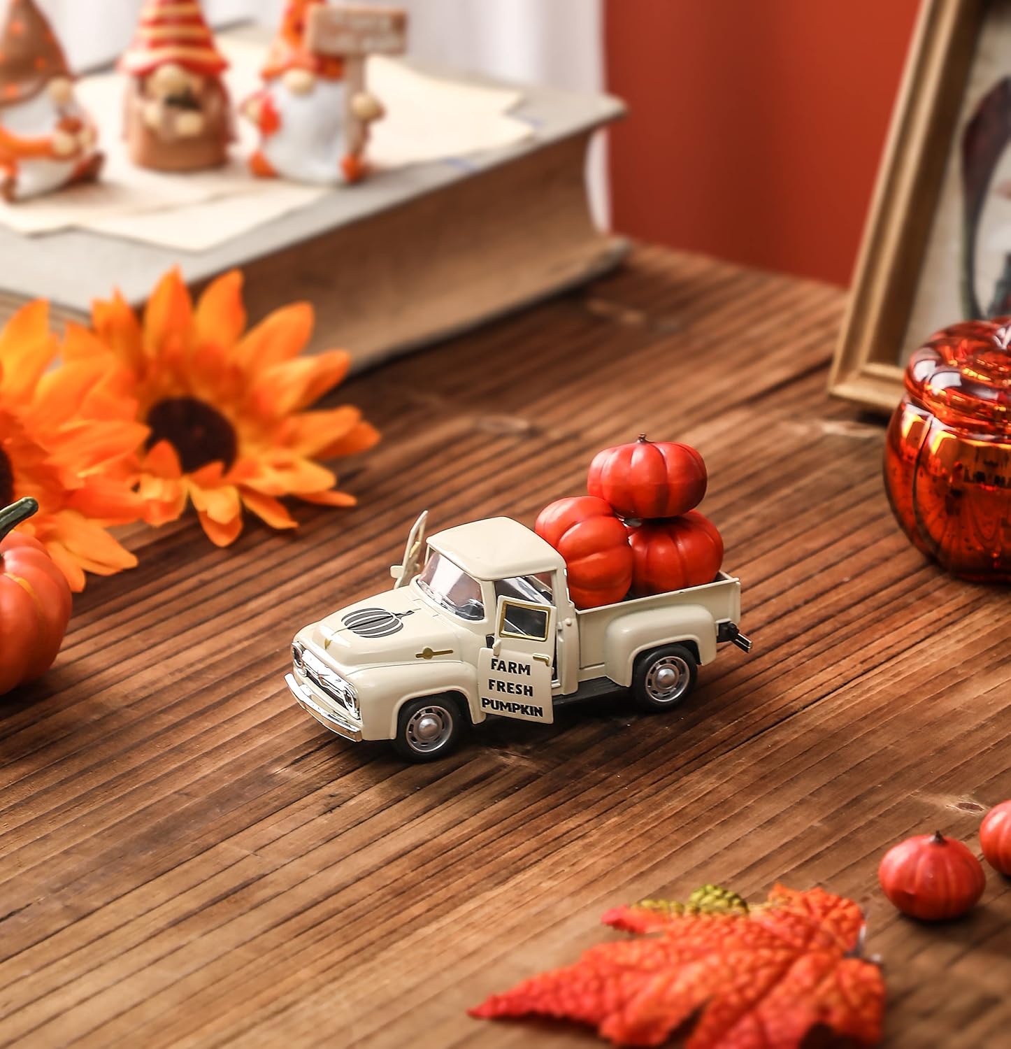 Mini Metal Farm Truck & 3 Pumpkins: Fall Farmhouse Decor Review - Image 5