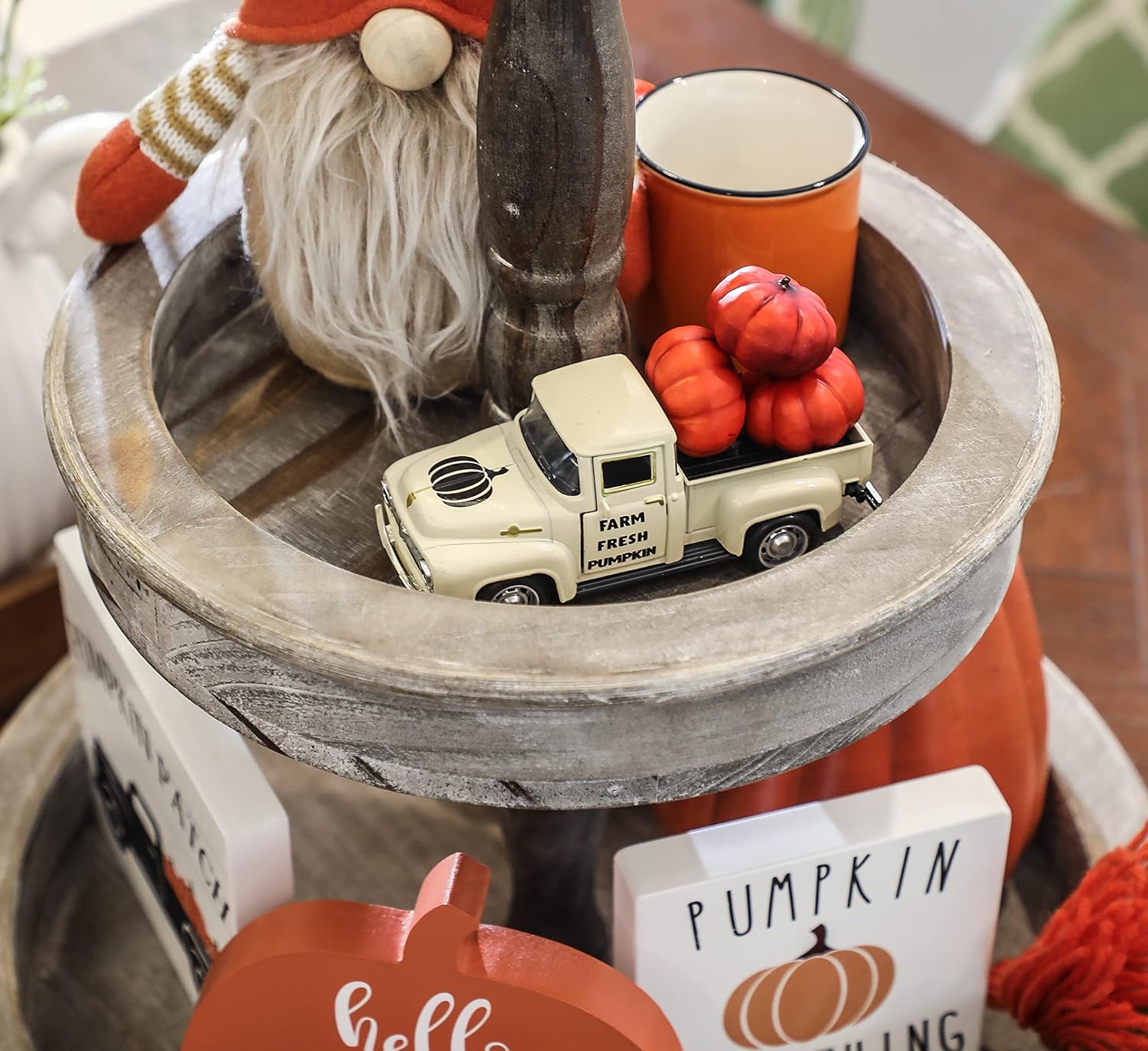 Mini Metal Farm Truck & 3 Pumpkins: Fall Farmhouse Decor Review - Image 6