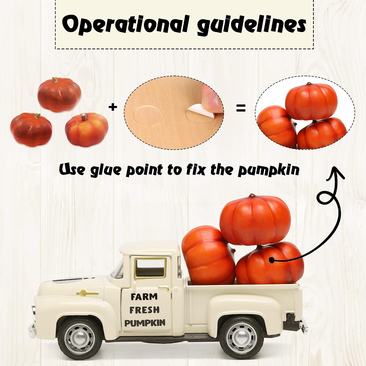 Mini Metal Farm Truck & 3 Pumpkins: Fall Farmhouse Decor Review - Image 7