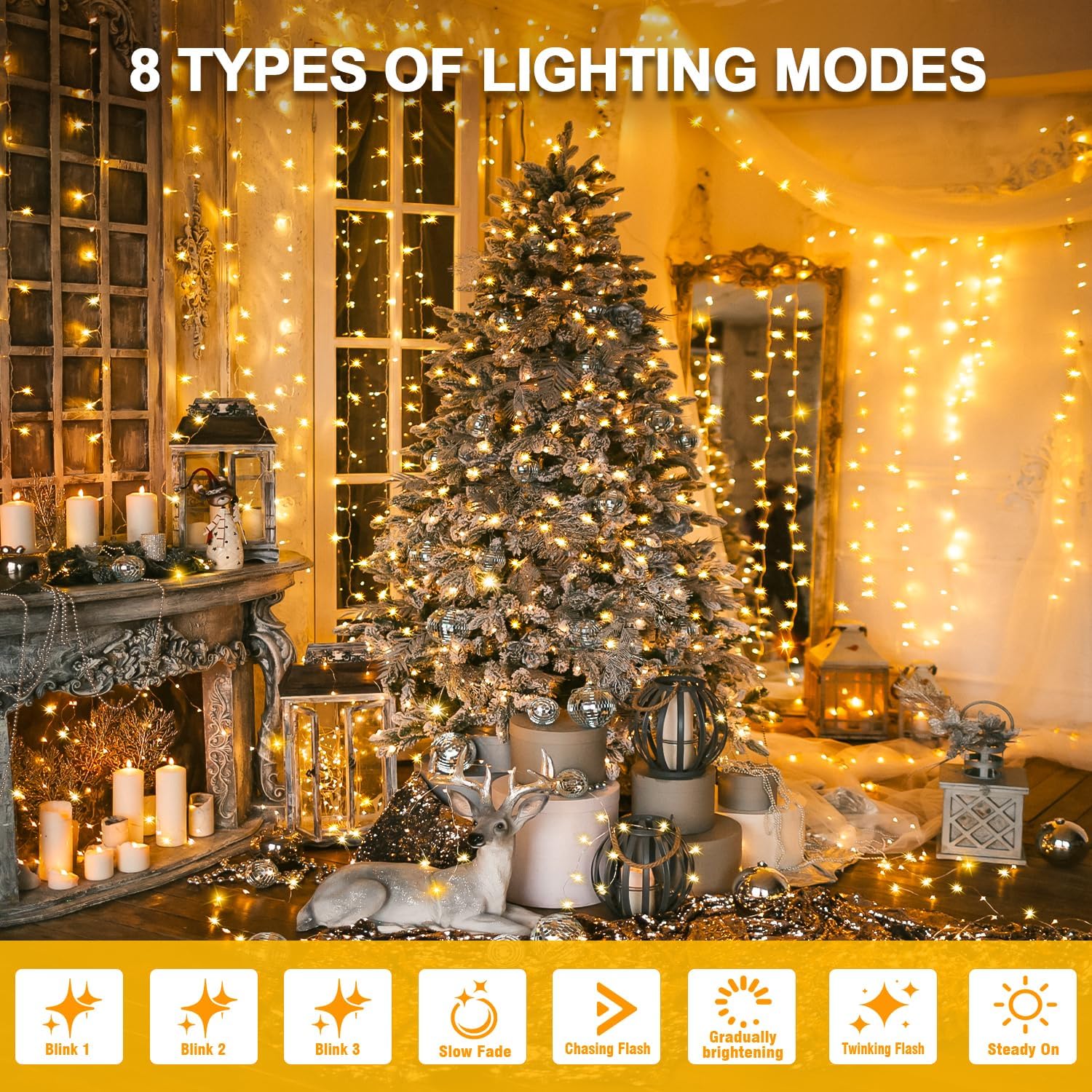 Warm White 33ft LED Fairy Lights Review: Waterproof Indoor/Outdoor Decor. - Image 2