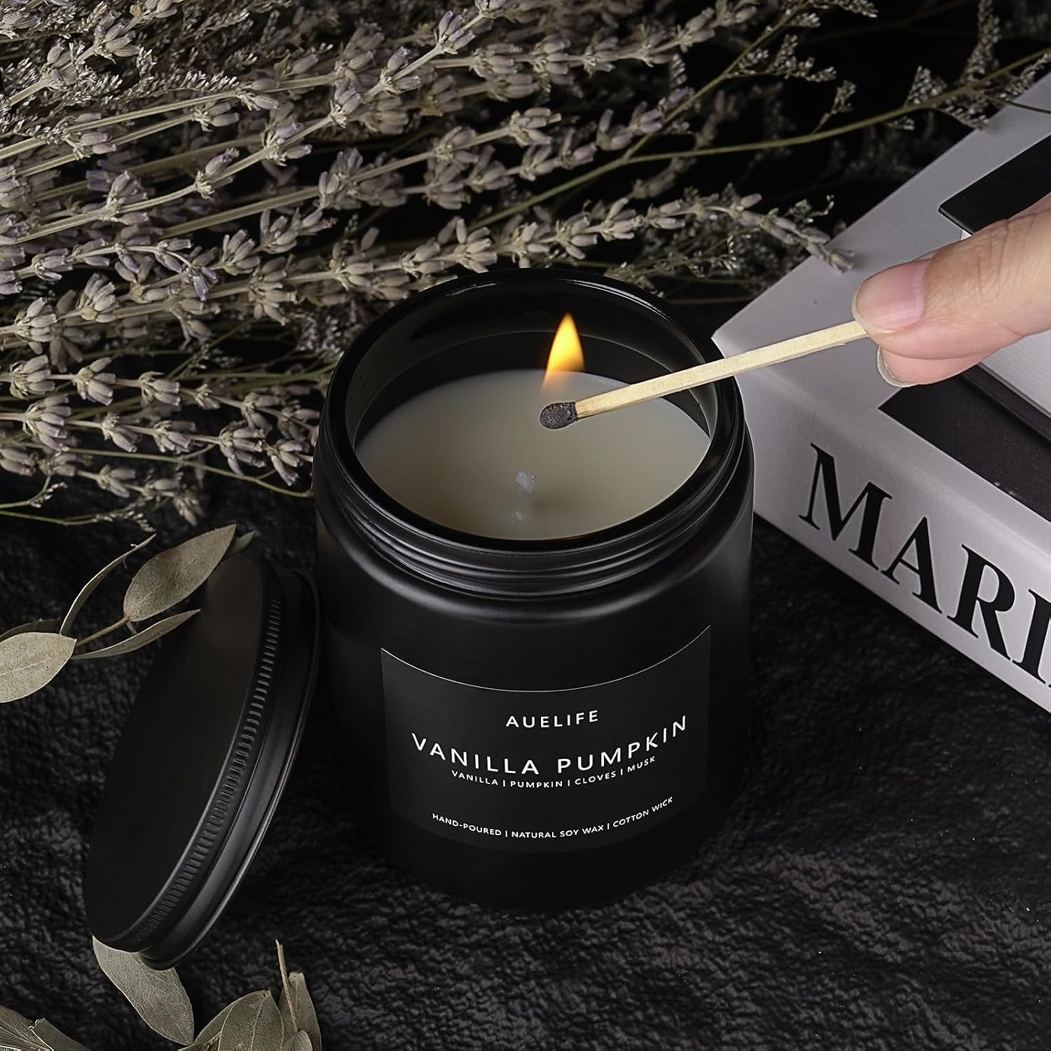Fall Vanilla Pumpkin Soy Candle - 50 Hr Burn Decor & Gift - Image 7