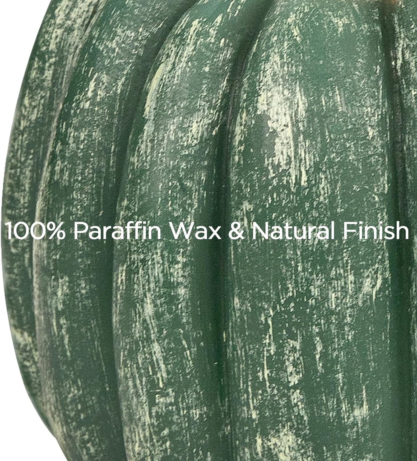 Fall Pumpkin LED Candle: Flameless, Flickering Wax, Timer Remote. - Image 2