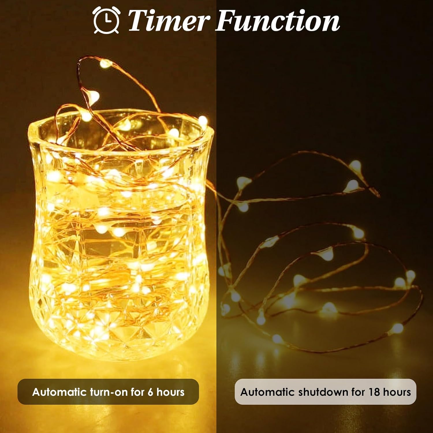 KAQ 4-Pack Wireless Fairy Lights Review: Remote, Timer, 8 Modes, Warm White - Image 3