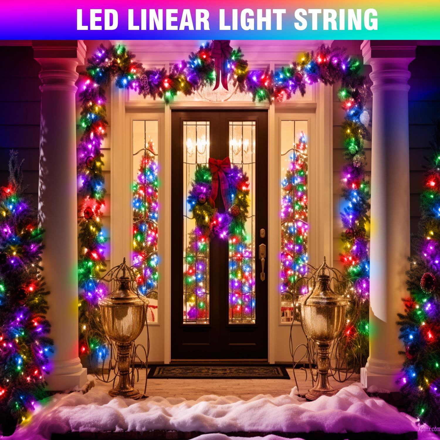 100FT Multicolor Connectable LED Lights: Waterproof, Timer, Indoor/Outdoor Decor. - Image 3
